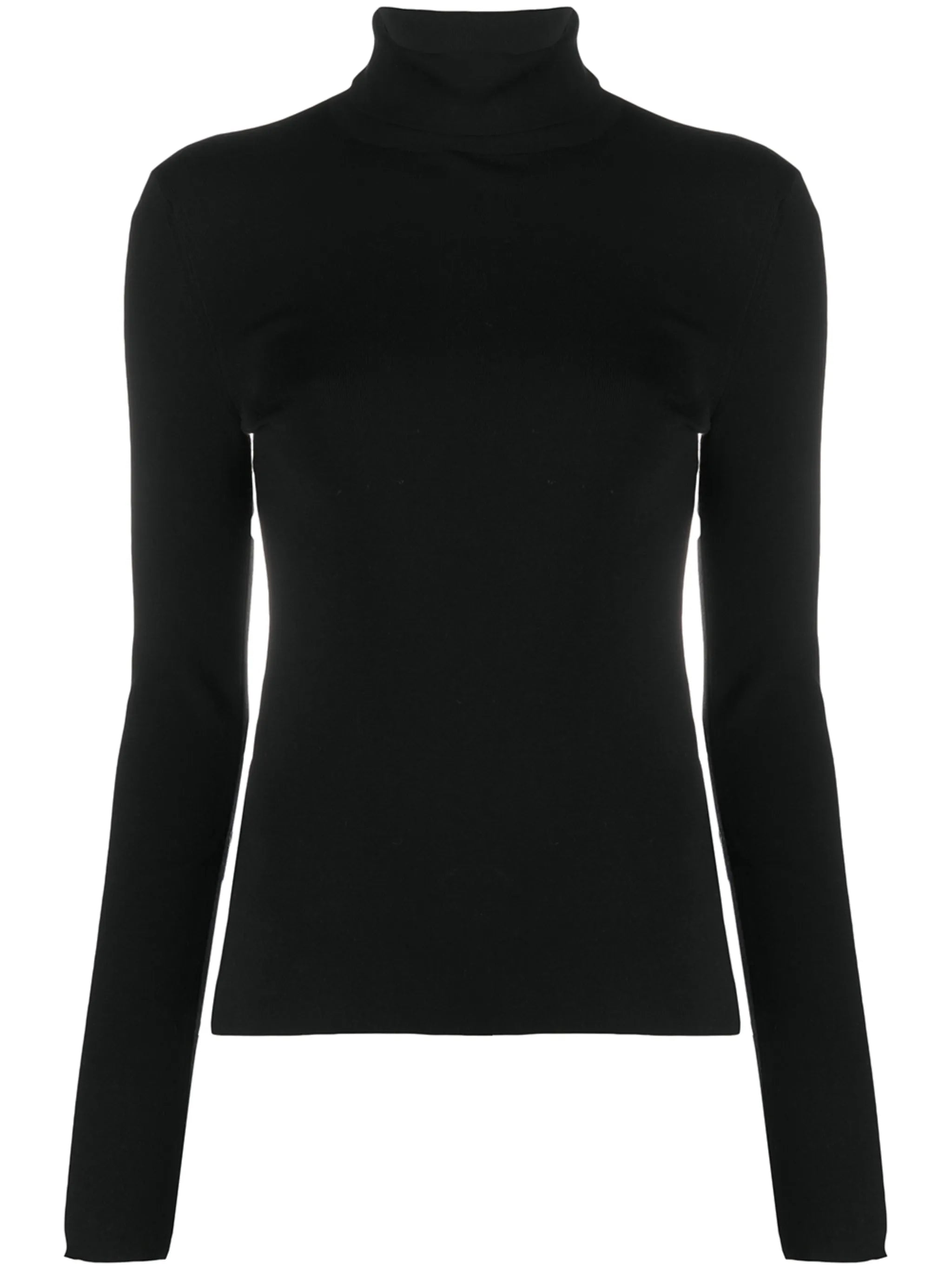 silk stretch turtleneck jumper