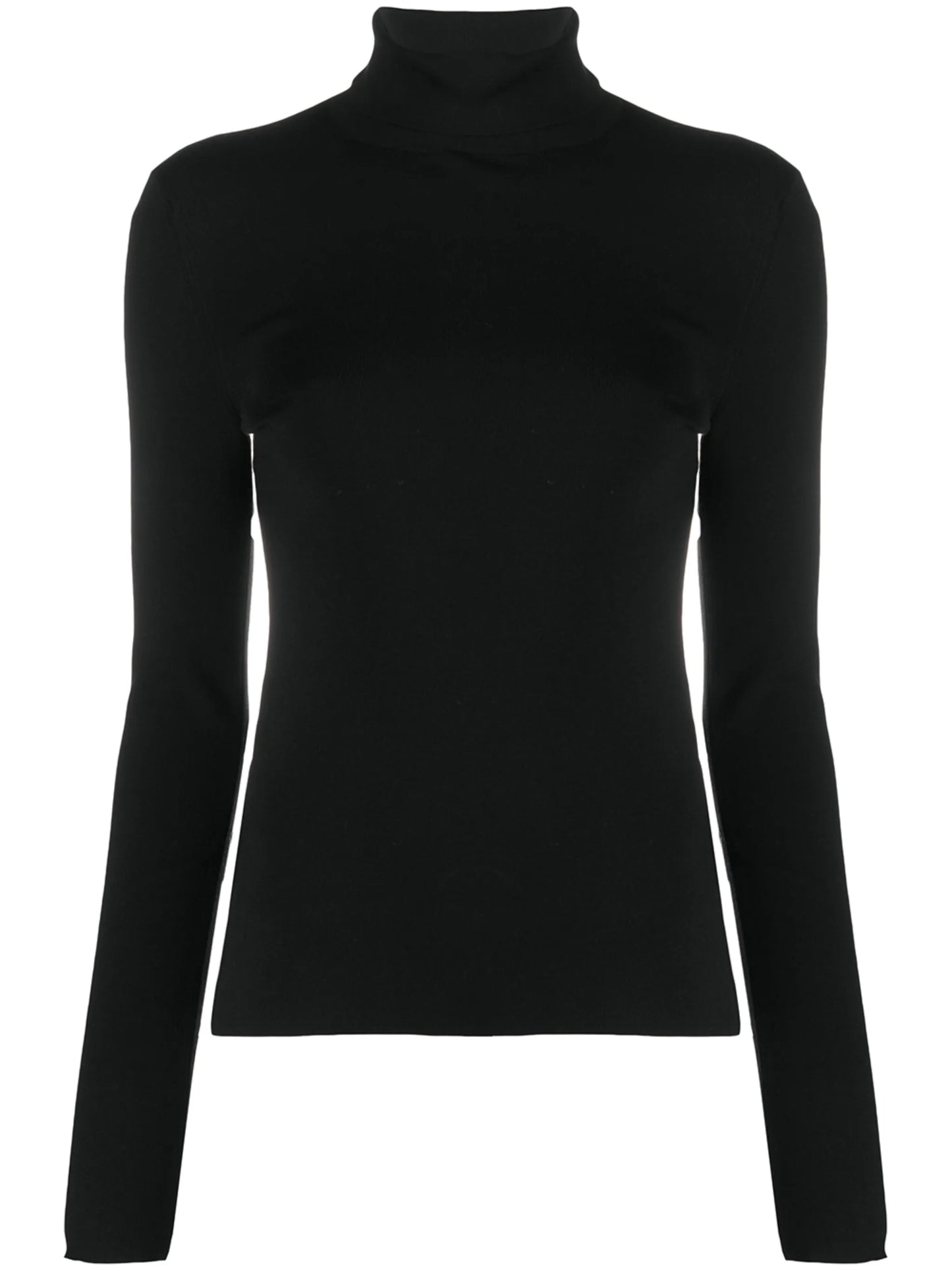 silk stretch turtleneck jumper