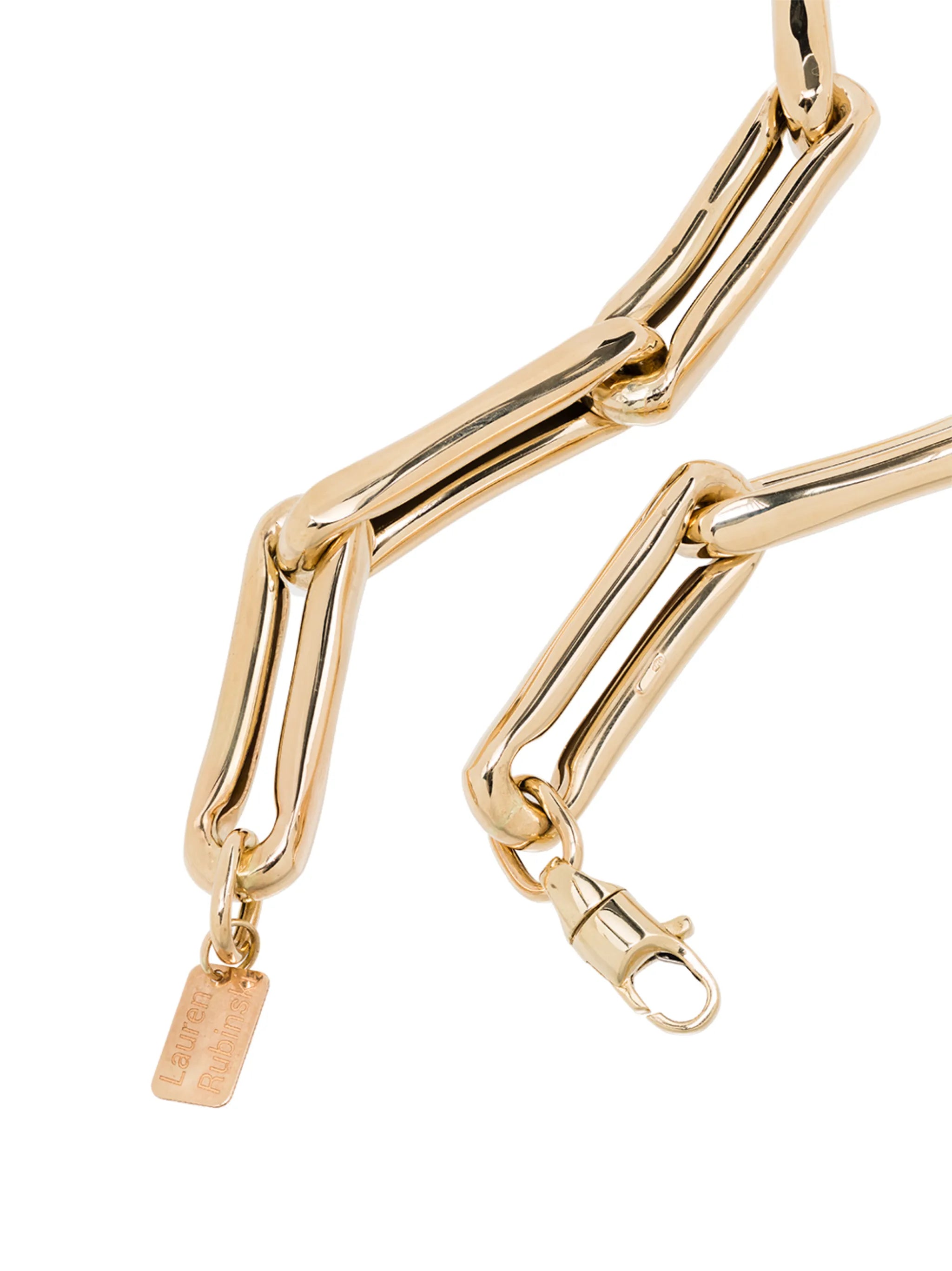 14kt yellow gold large chain-link necklace