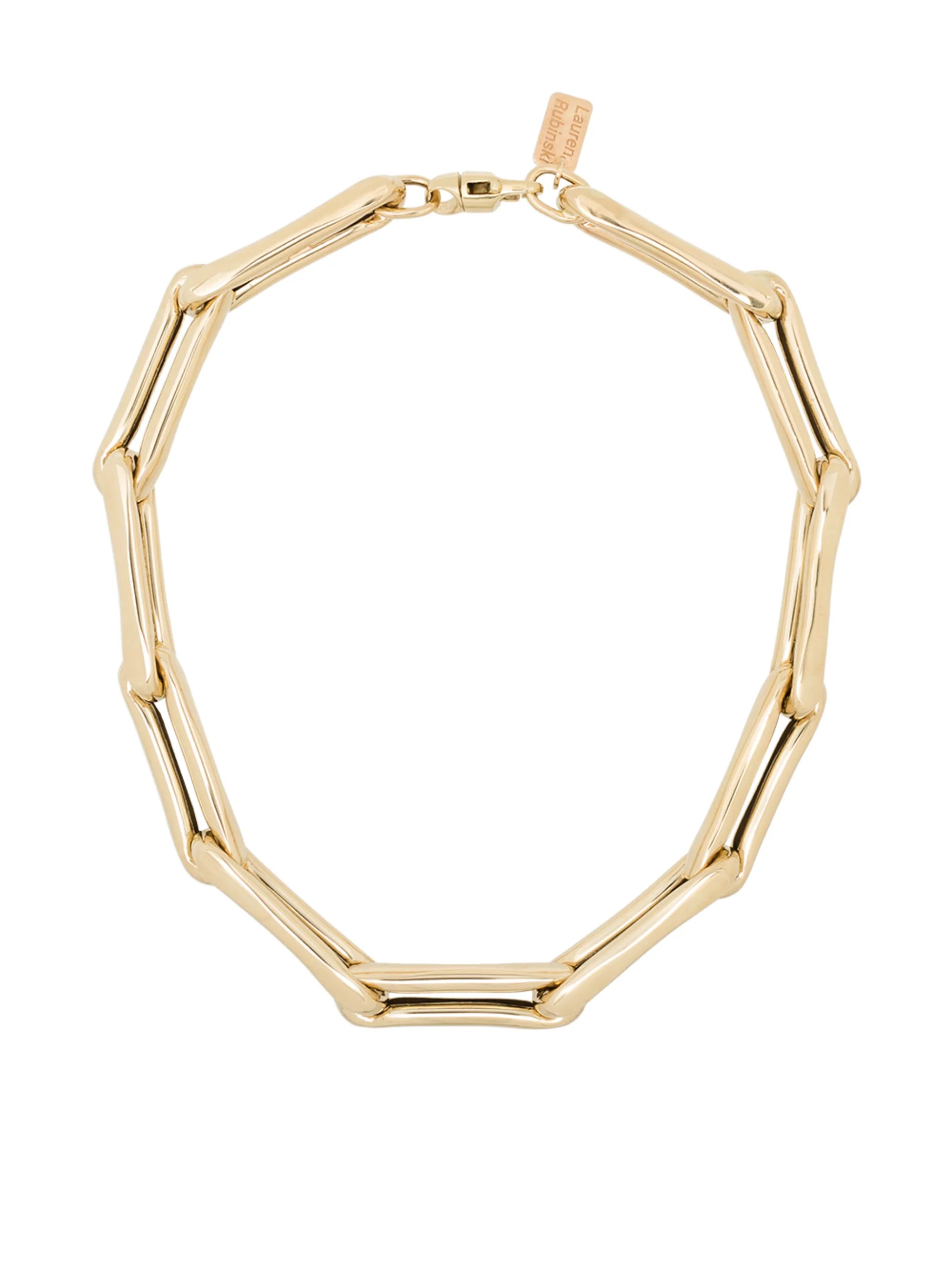 14kt yellow gold large chain-link necklace