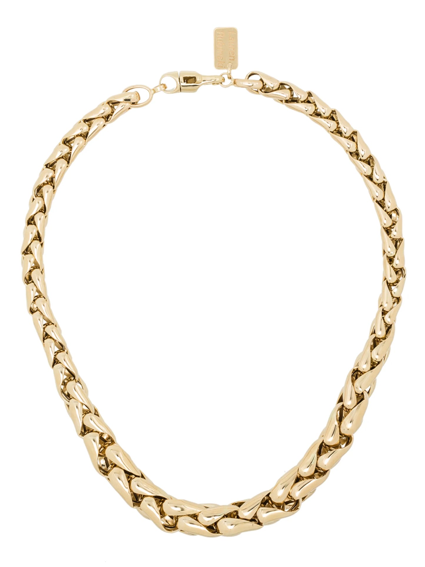 14kt yellow gold chain-link necklace