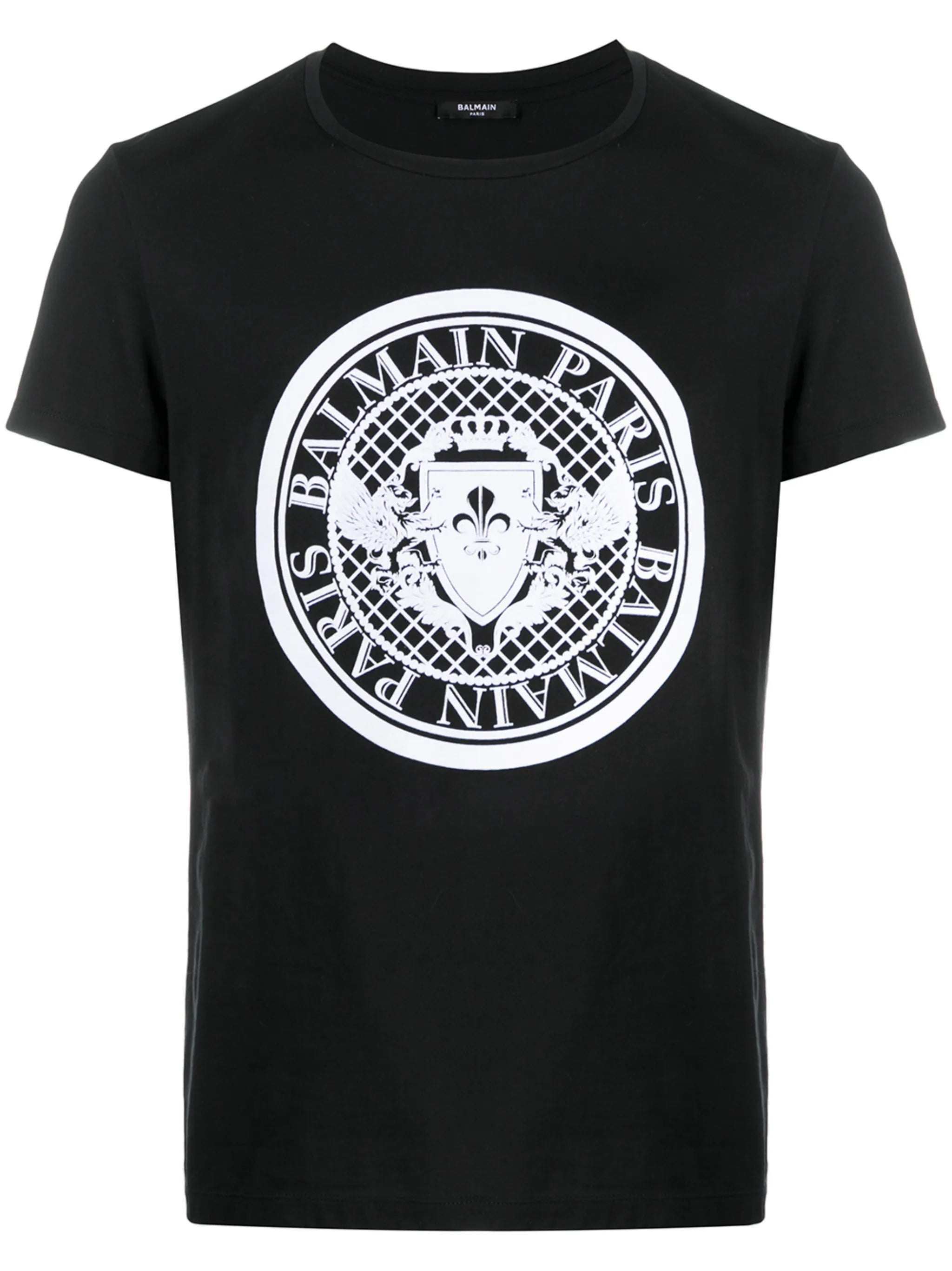 flocked coin T-shirt