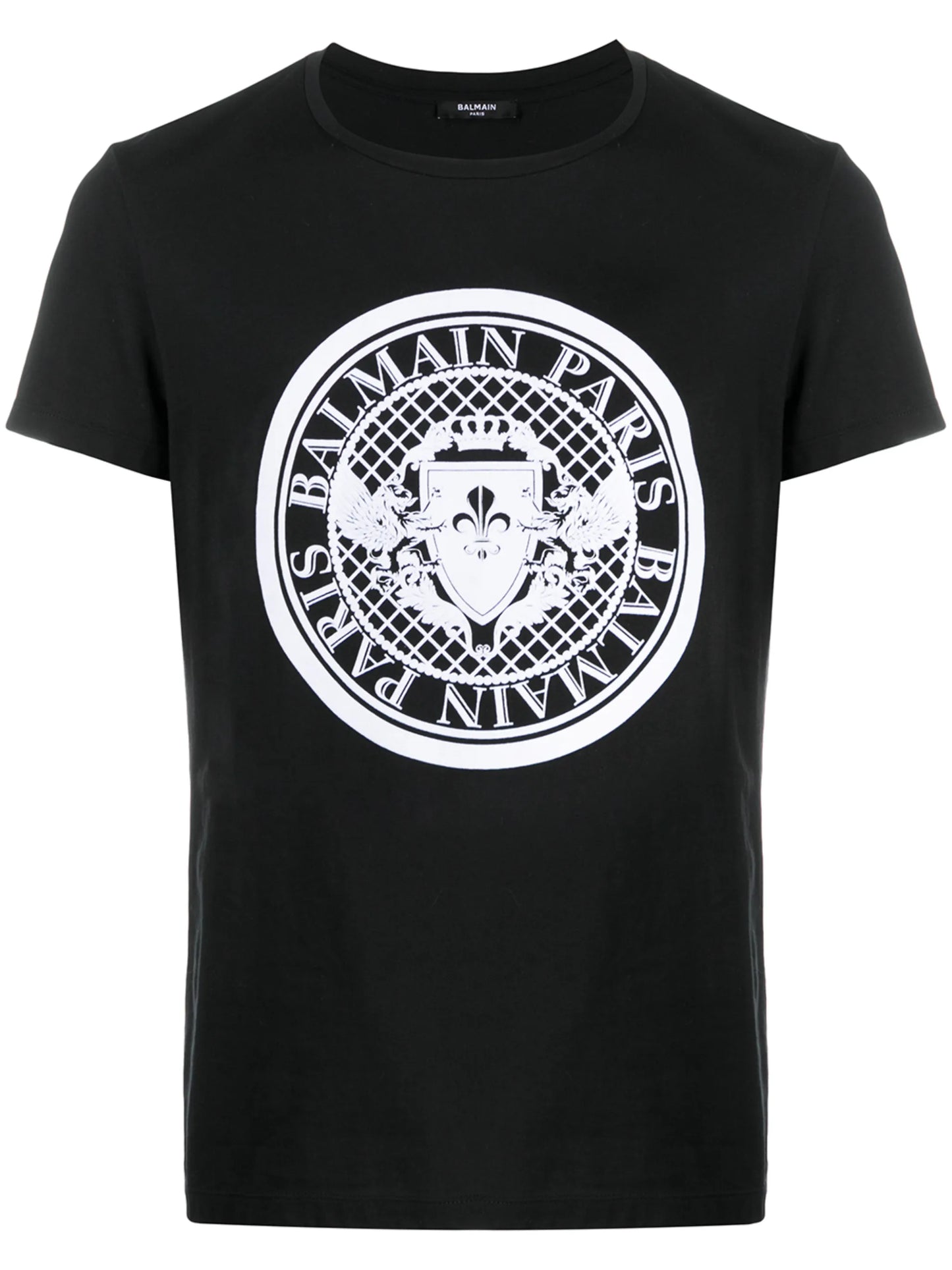 flocked coin T-shirt