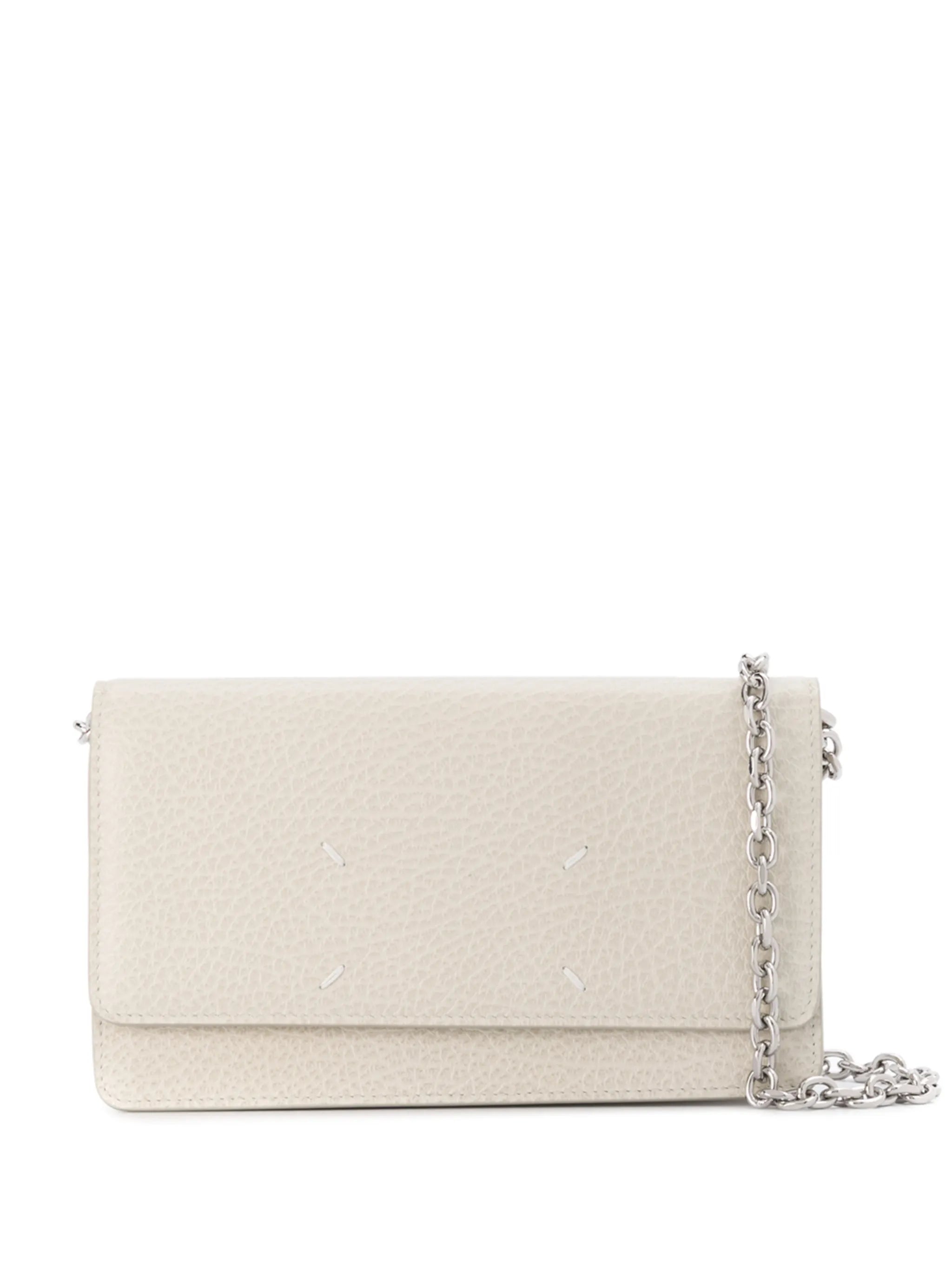 four-stitch leather wallet-on-chain