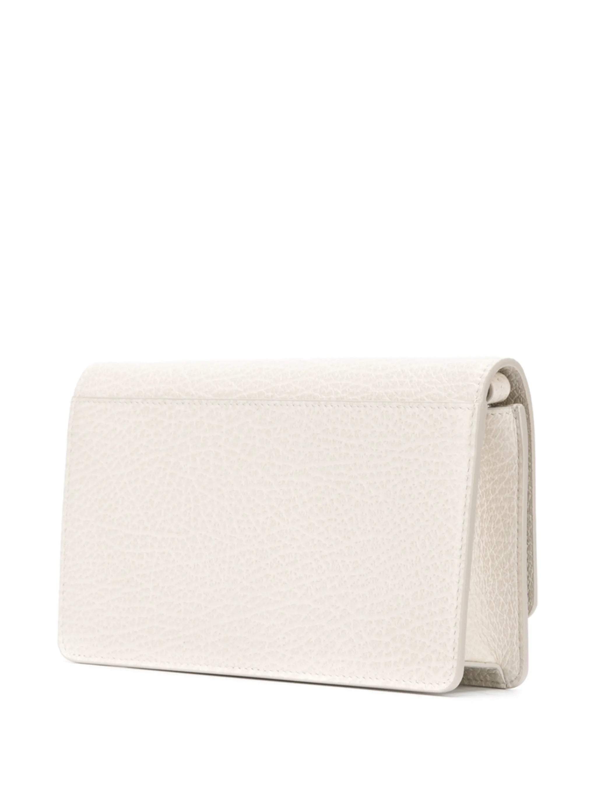 four-stitch leather wallet-on-chain