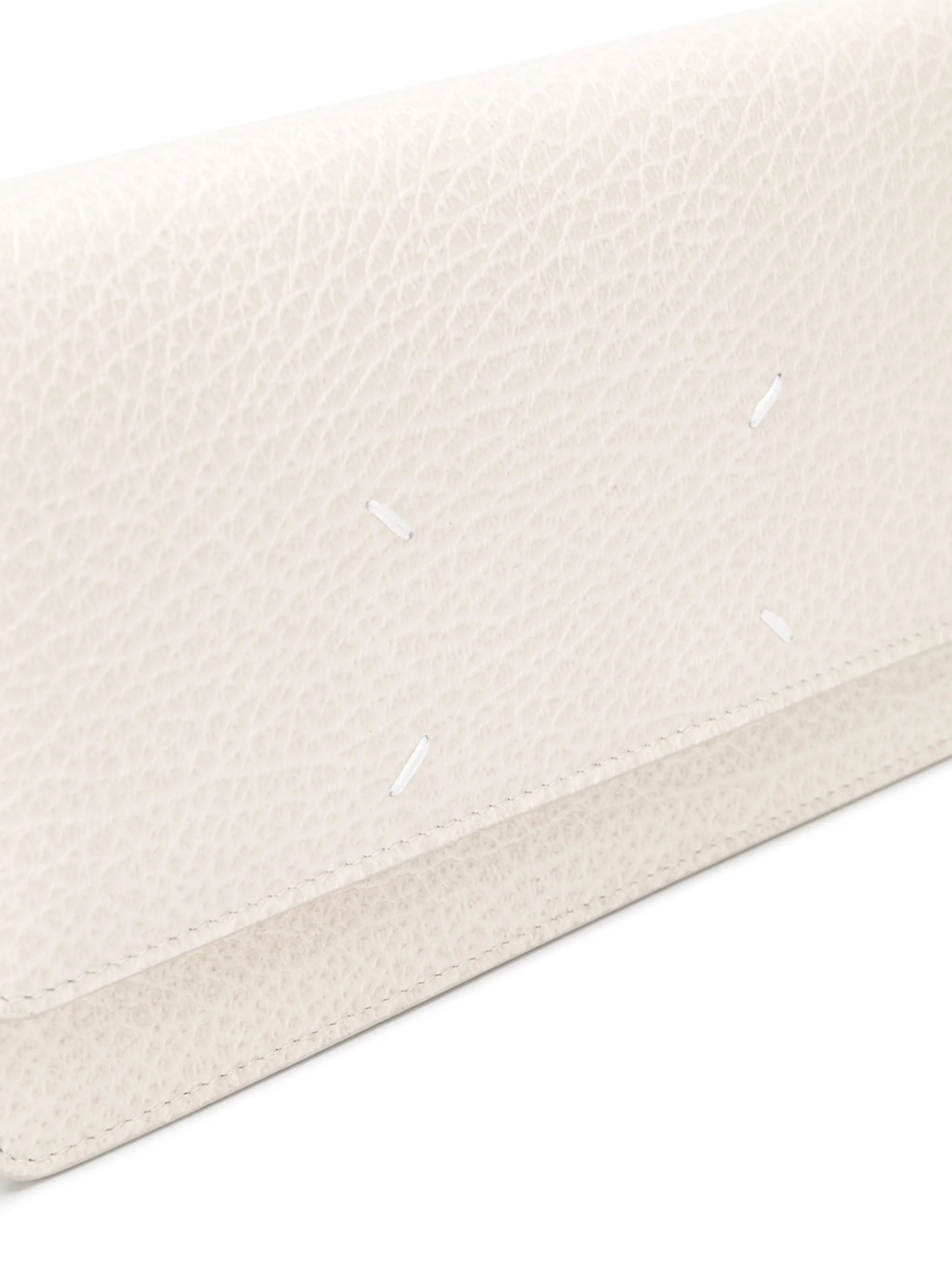 four-stitch leather wallet-on-chain