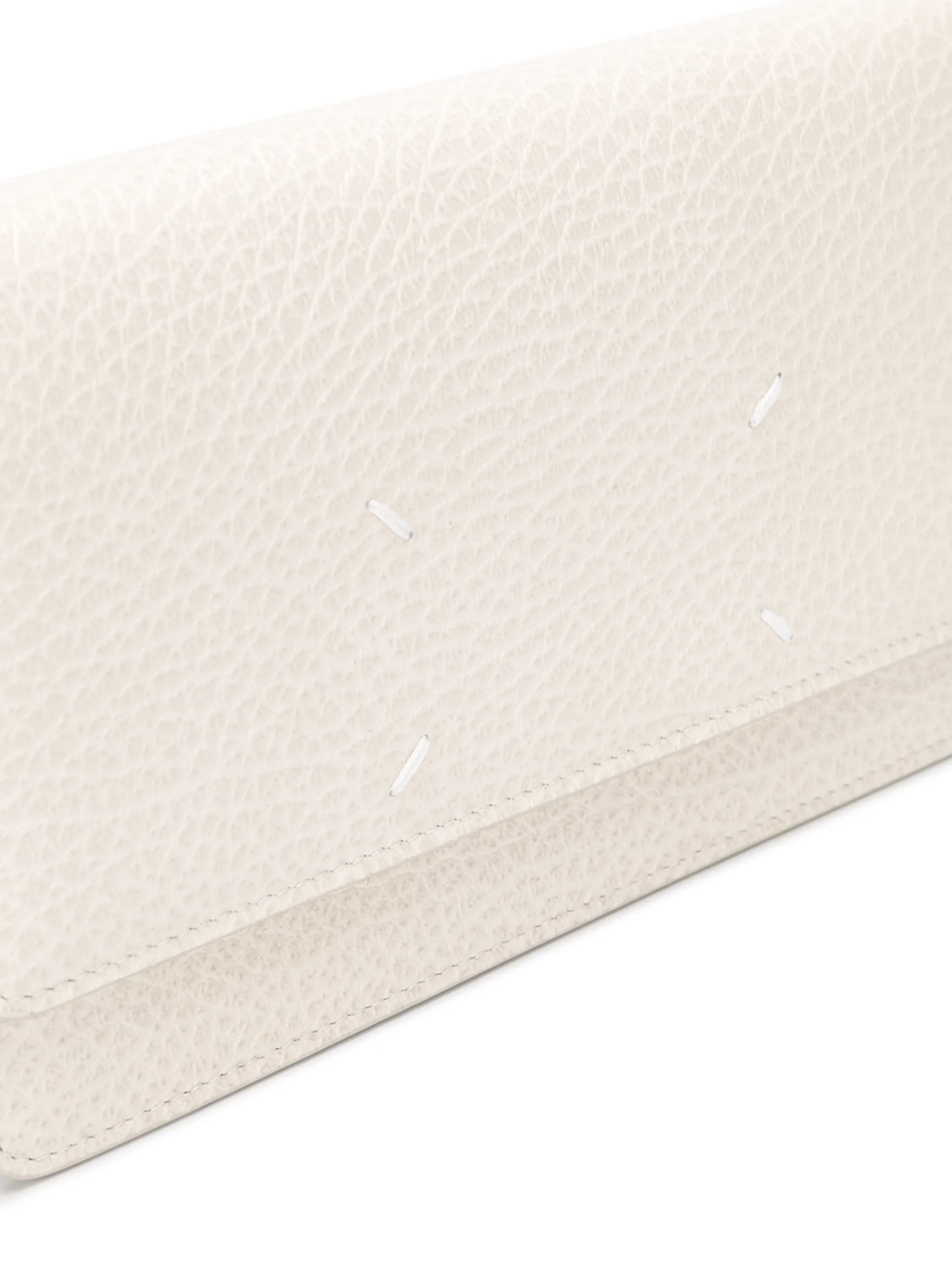 four-stitch leather wallet-on-chain