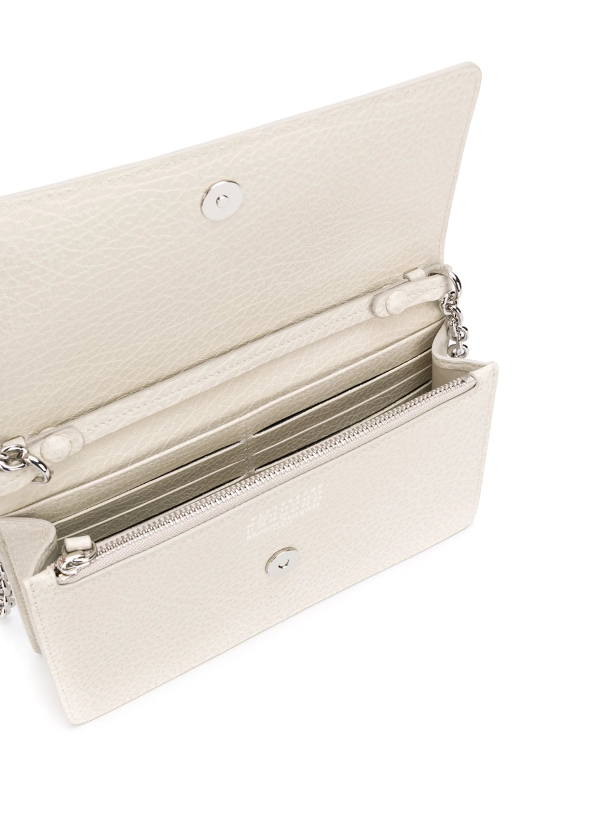 four-stitch leather wallet-on-chain