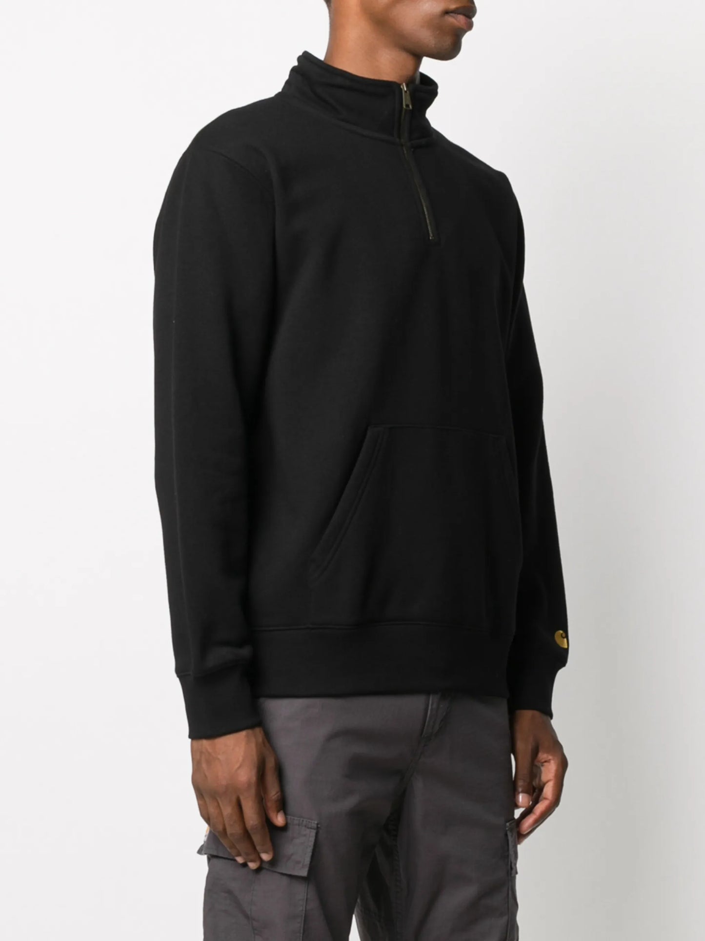 zipped pullover jumper