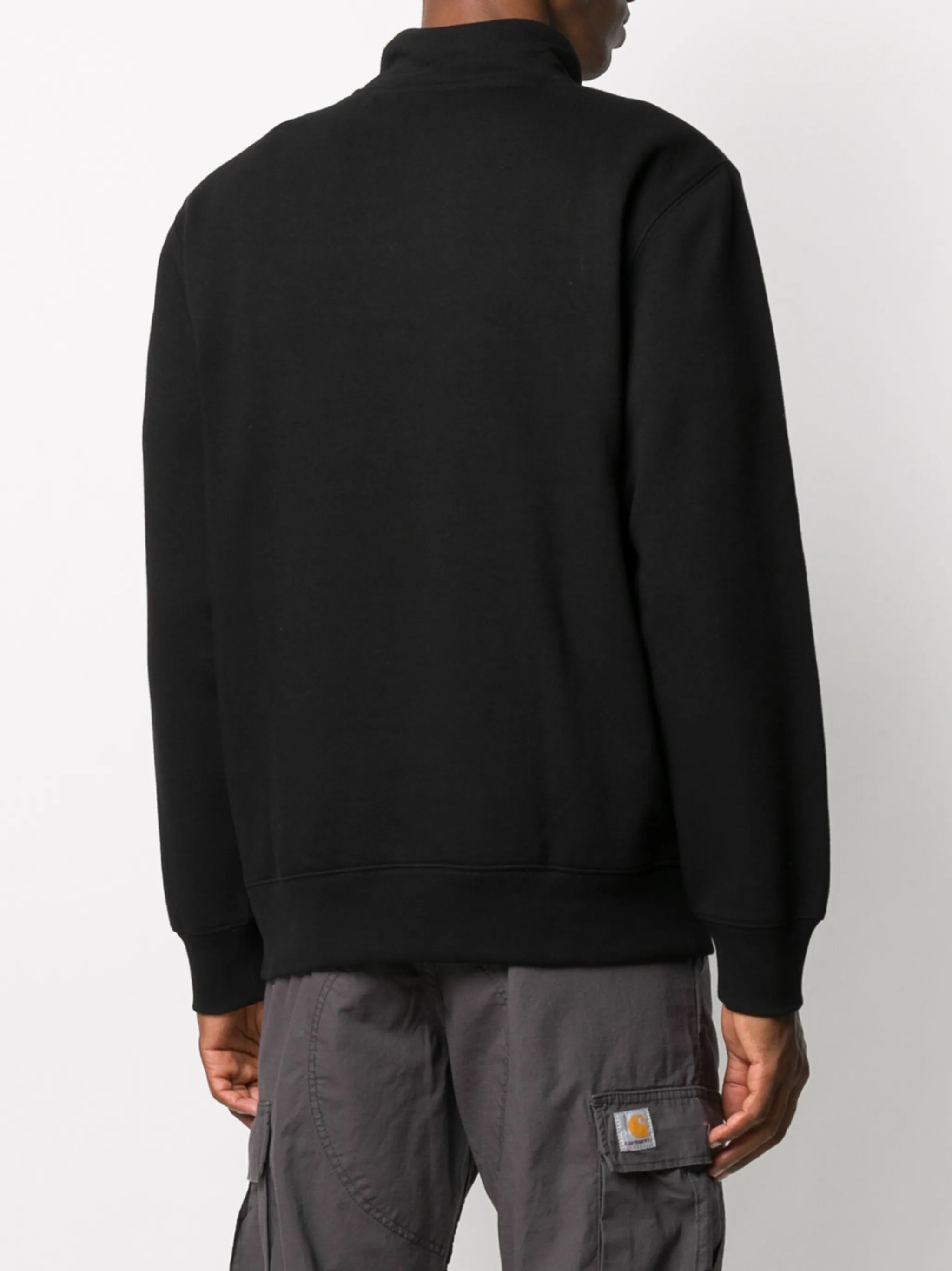 zipped pullover jumper