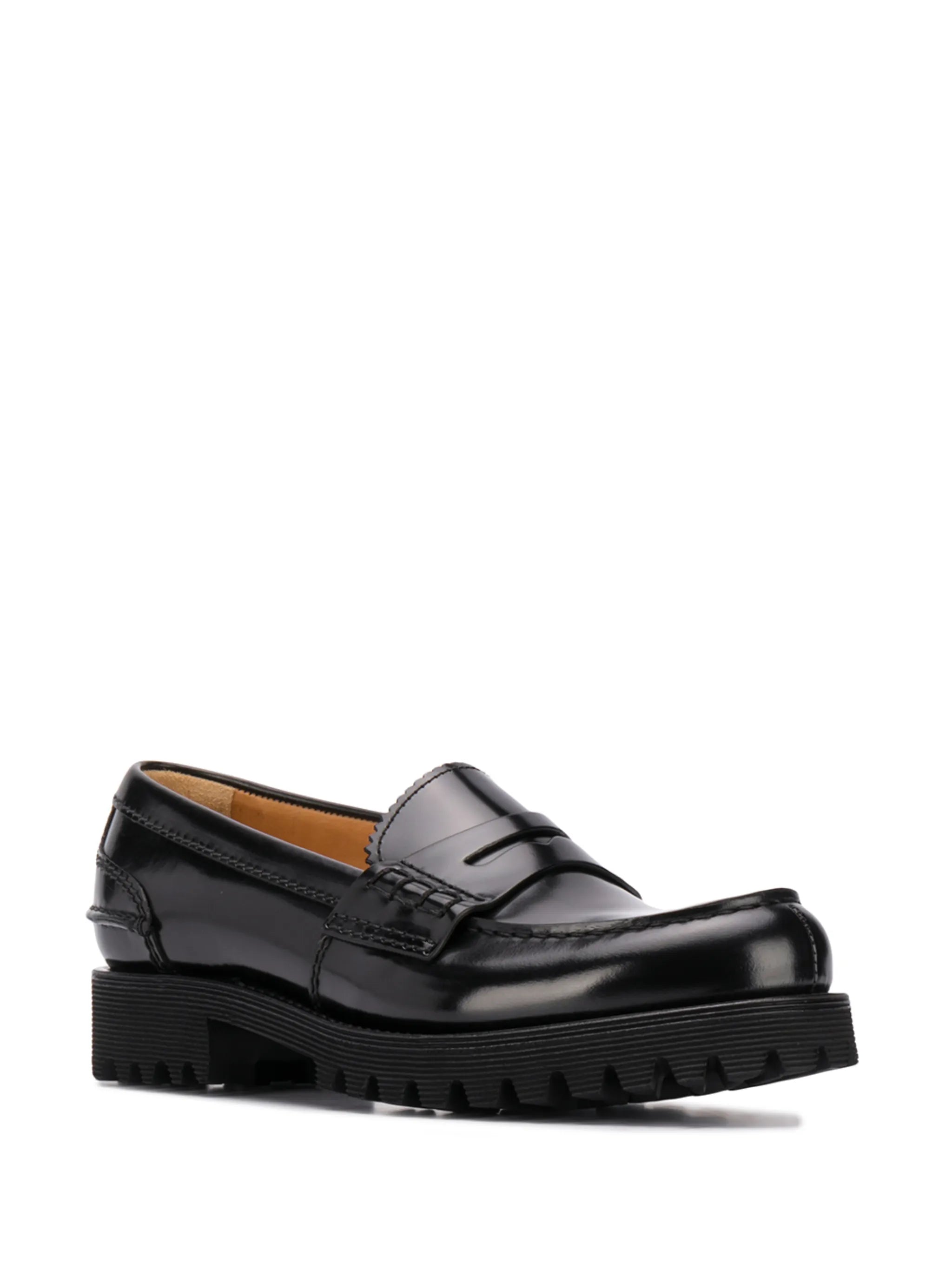 Cameron brushed leather loafers