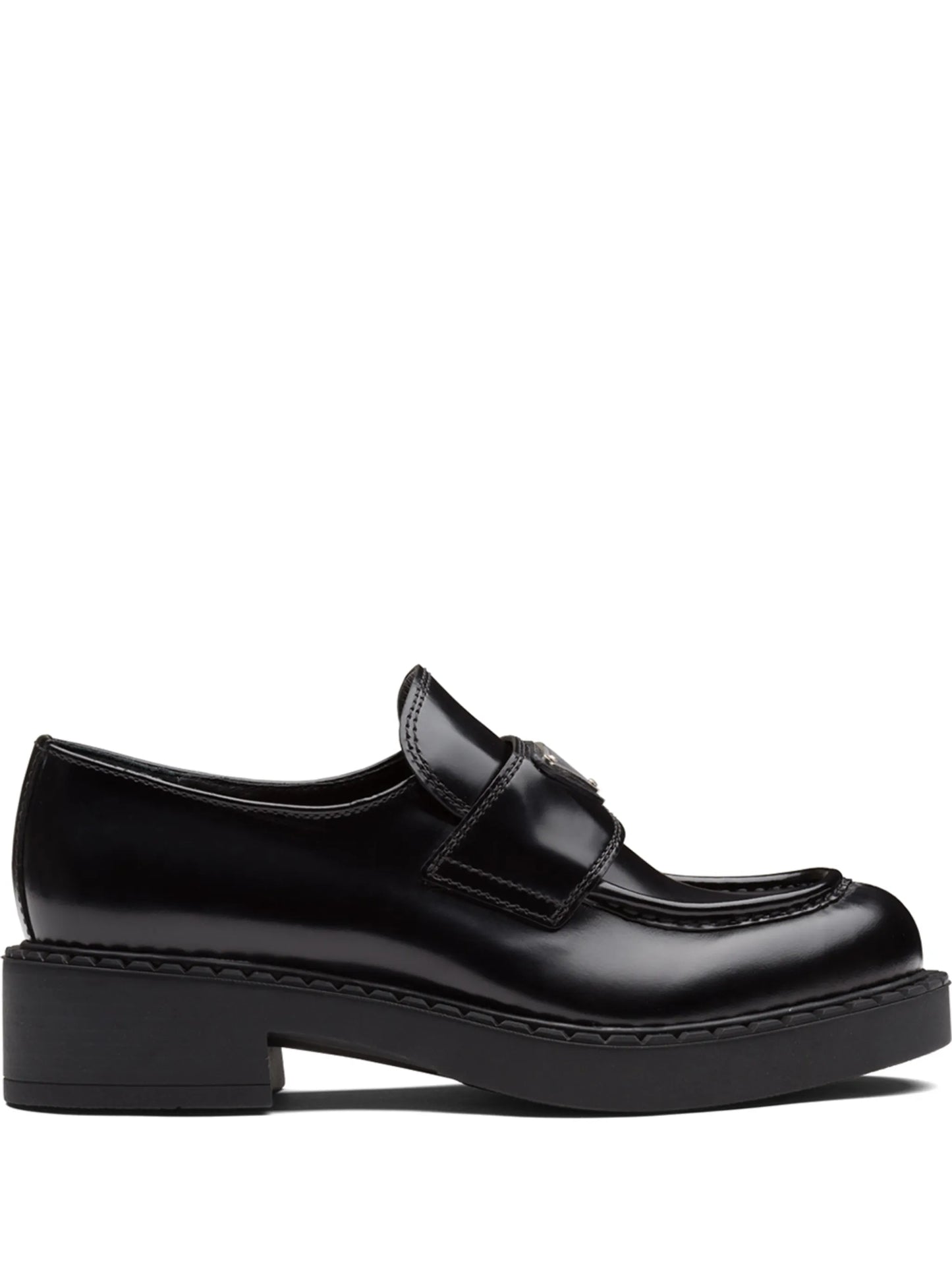 logo plaque loafers