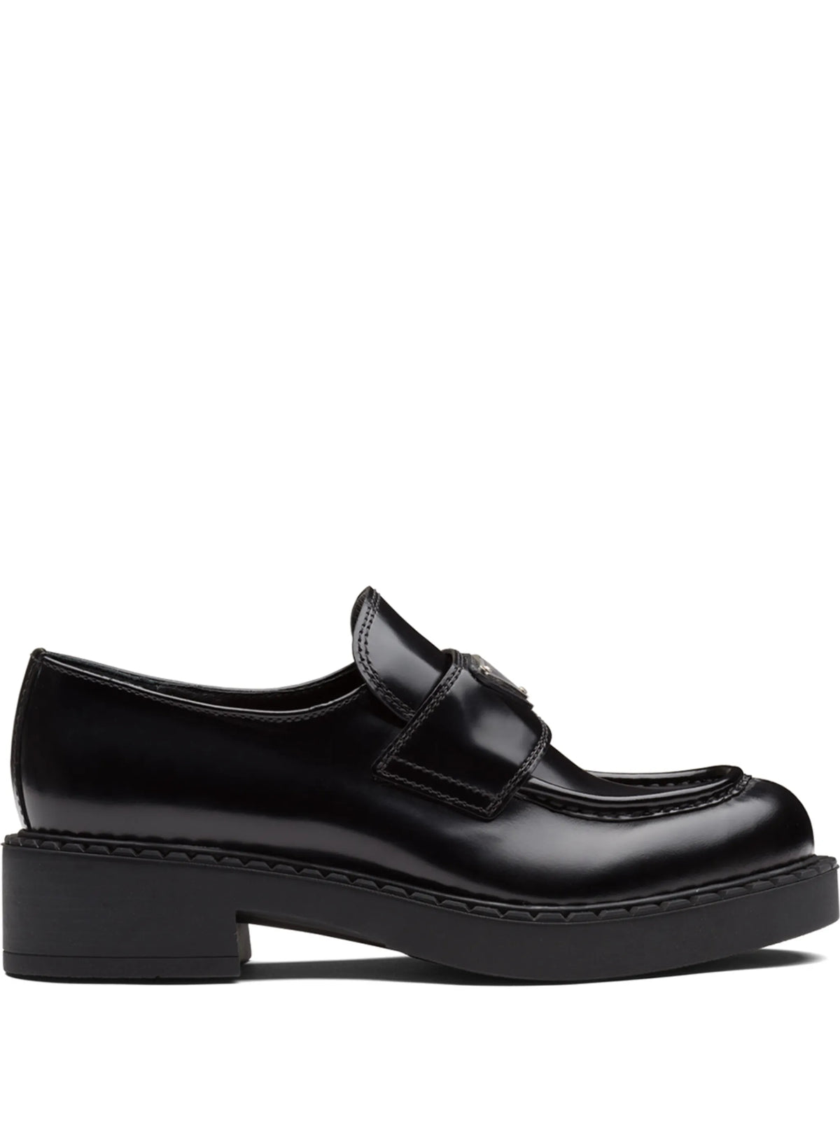 logo plaque loafers