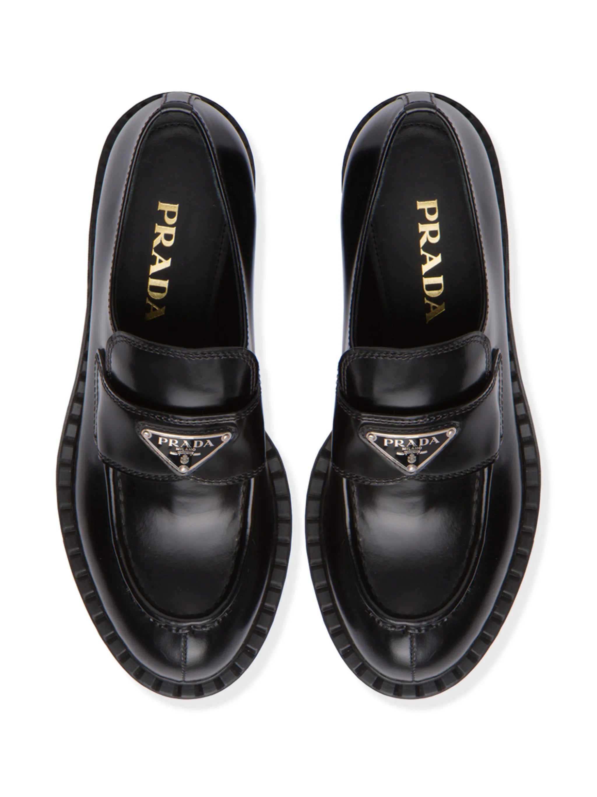 logo plaque loafers