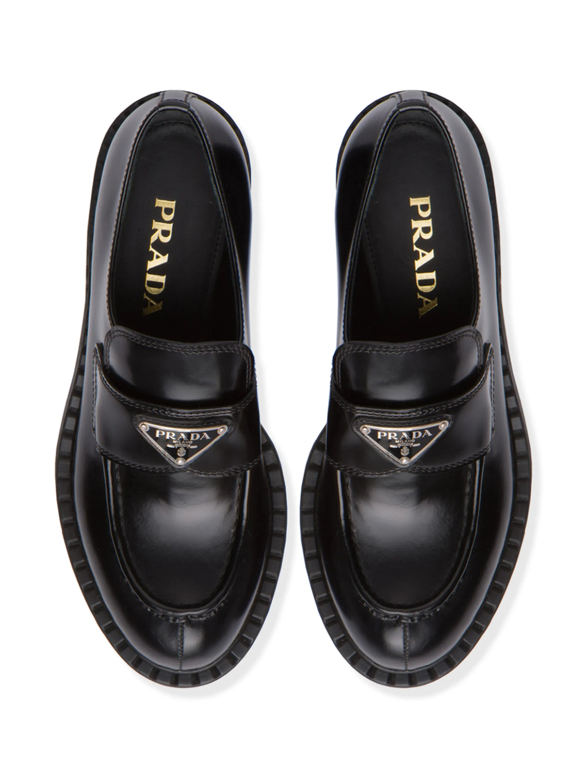 logo plaque loafers