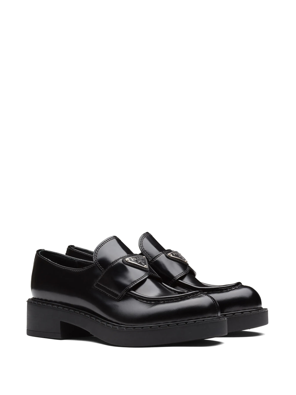logo plaque loafers