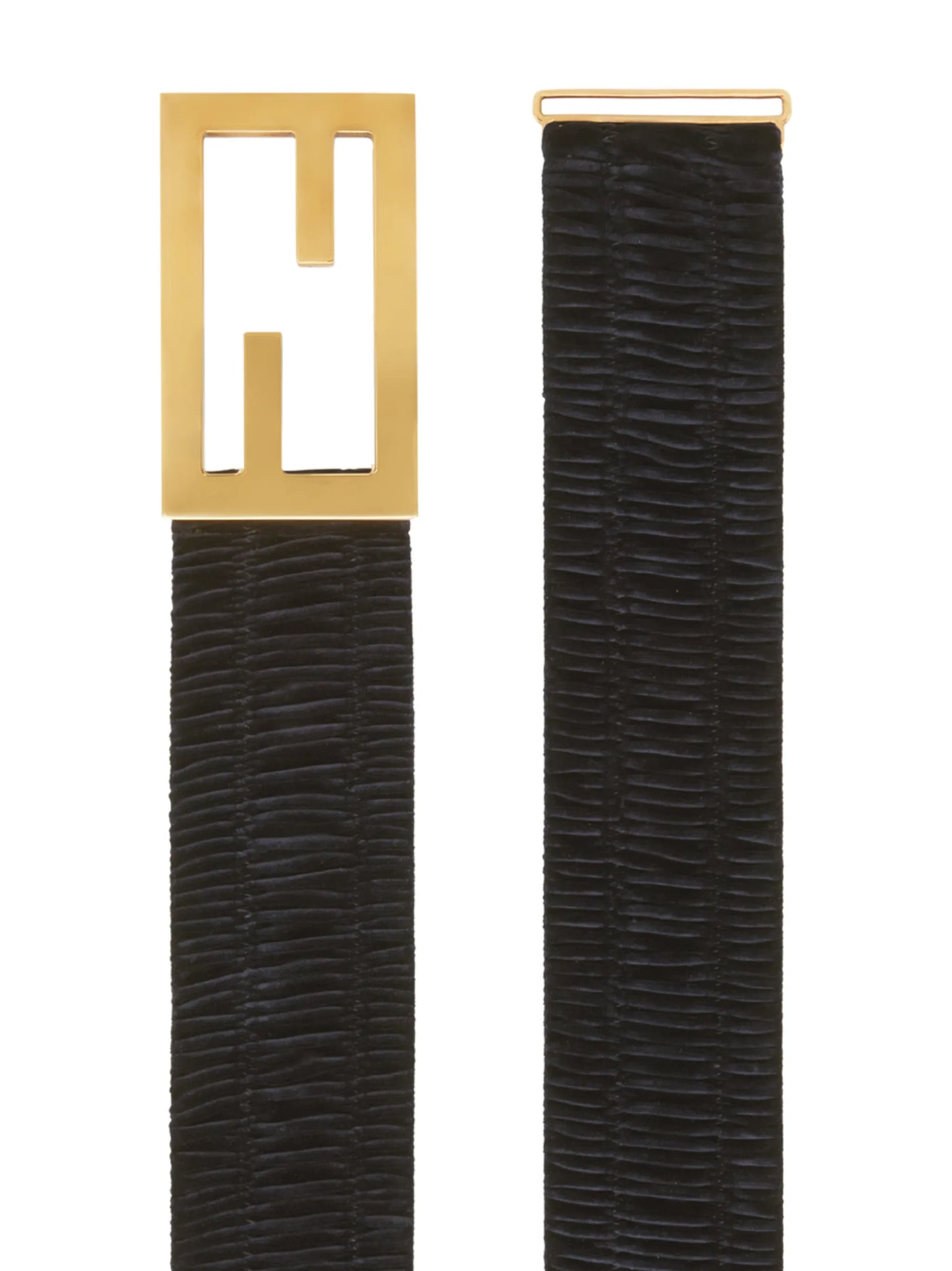 maxi velvet Baguette belt