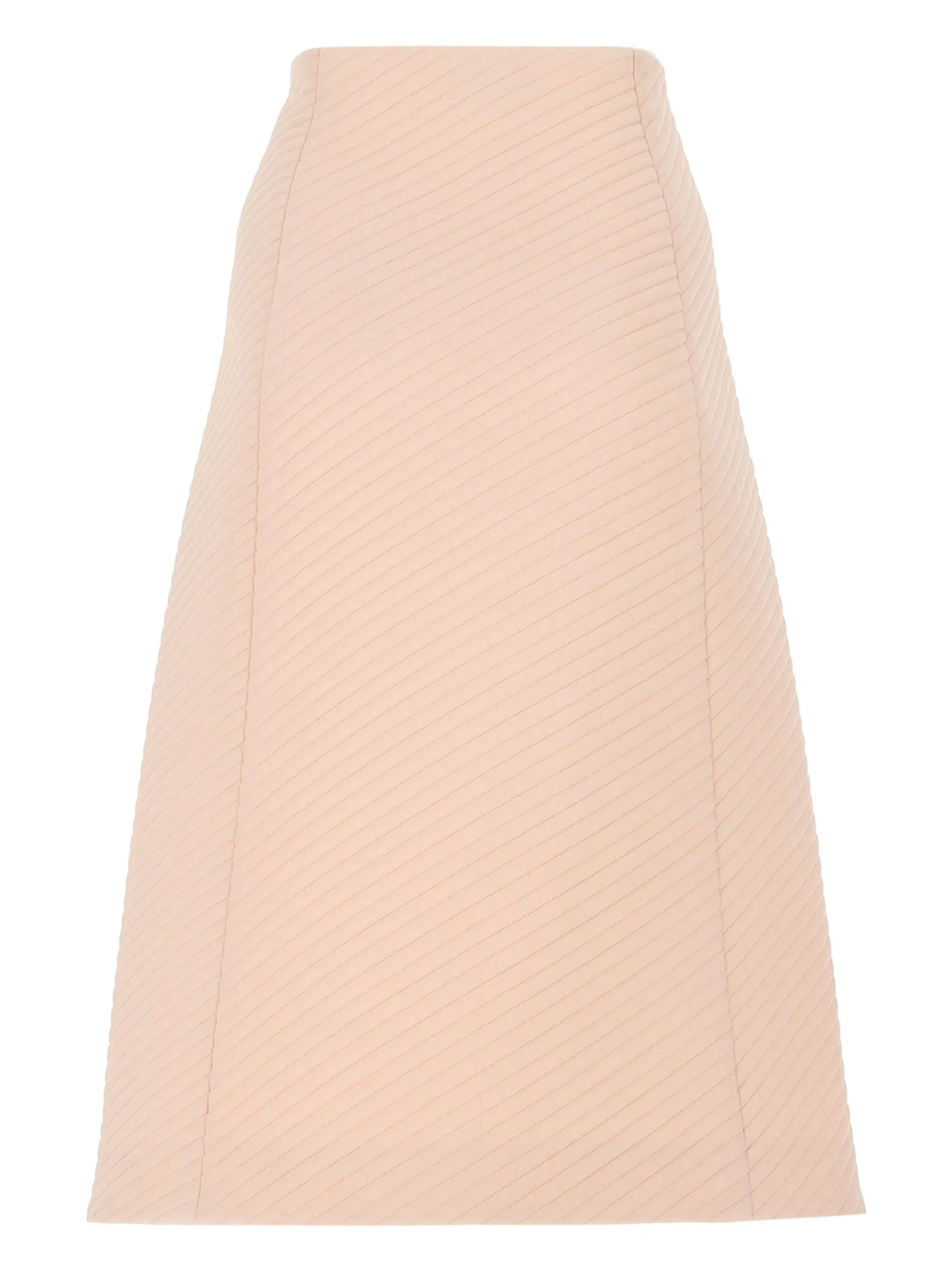 double-breasted A-line skirt