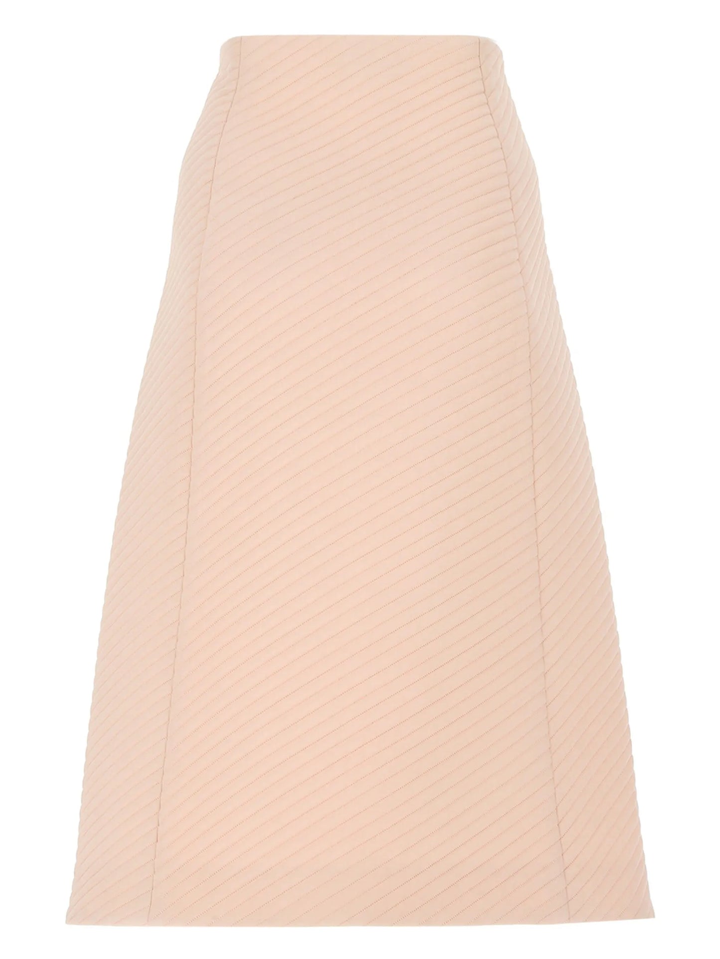 double-breasted A-line skirt
