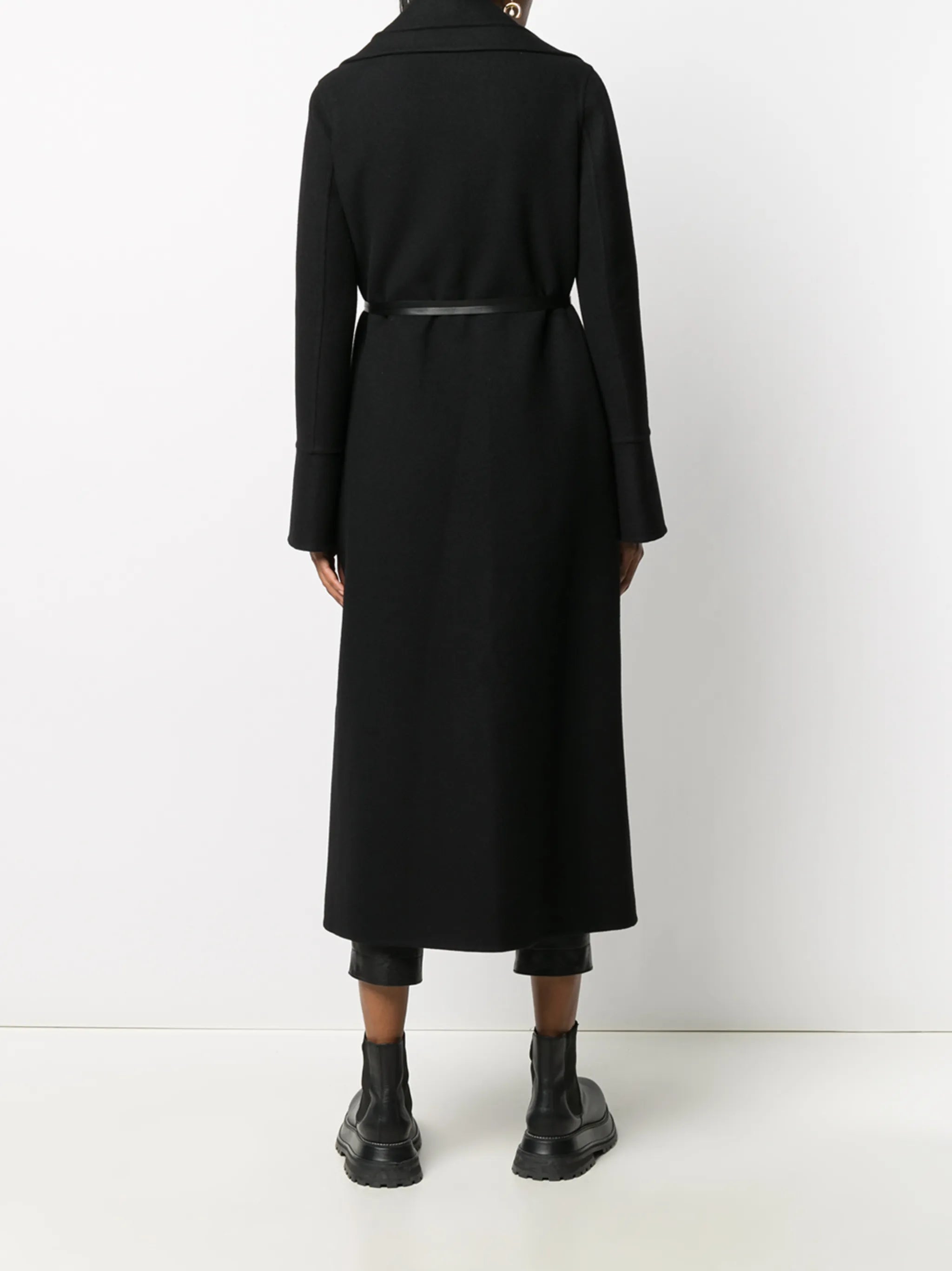 wraparound belted coat