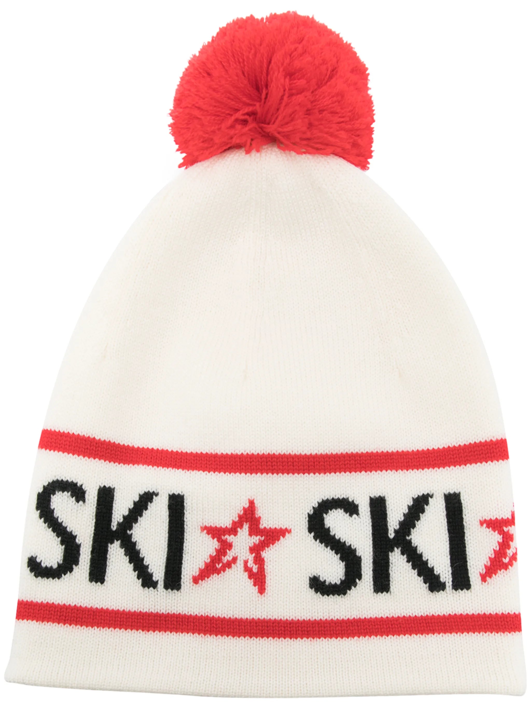 Ski merino beanie hat