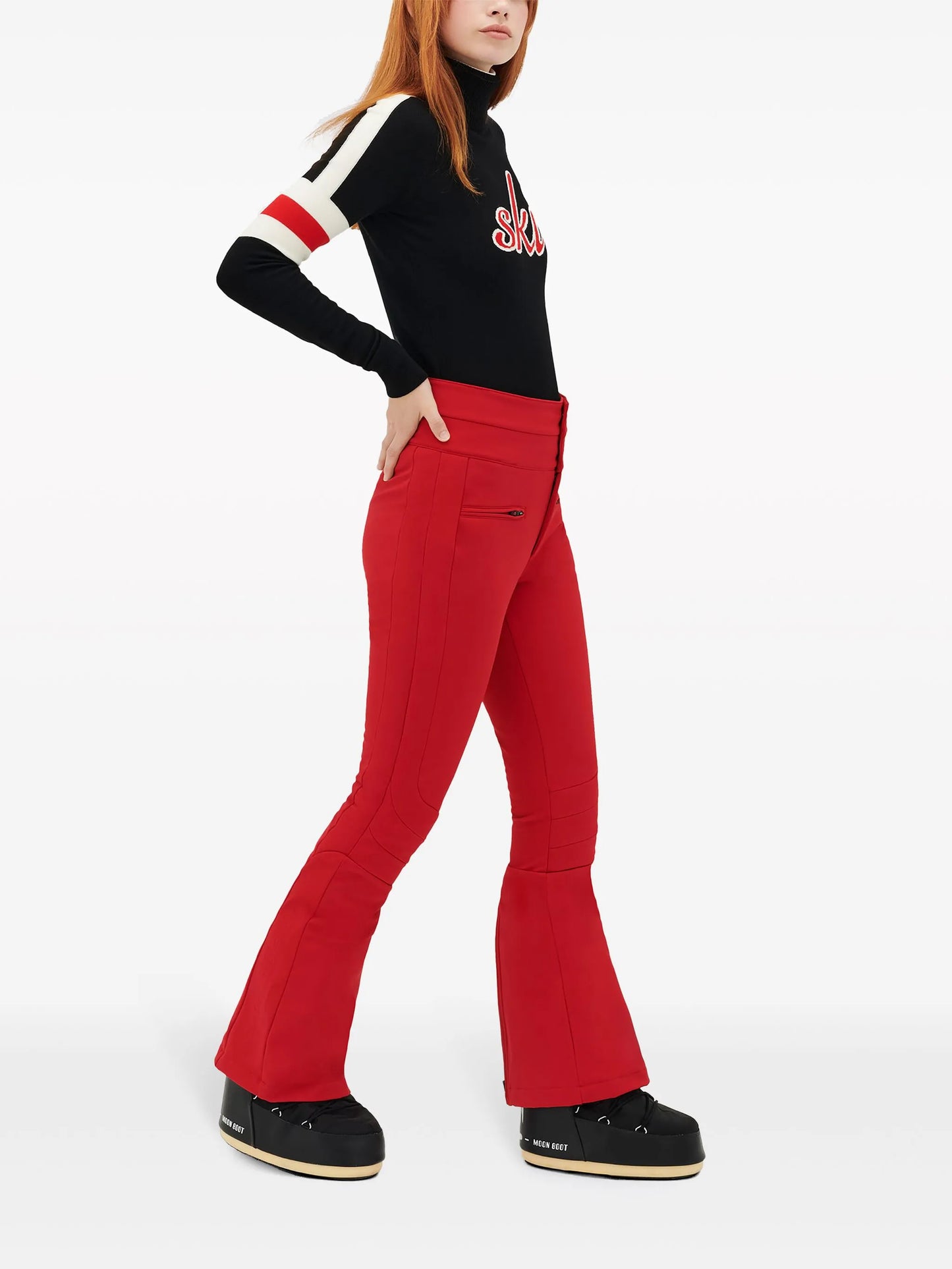Aurora high-rise flared trousers