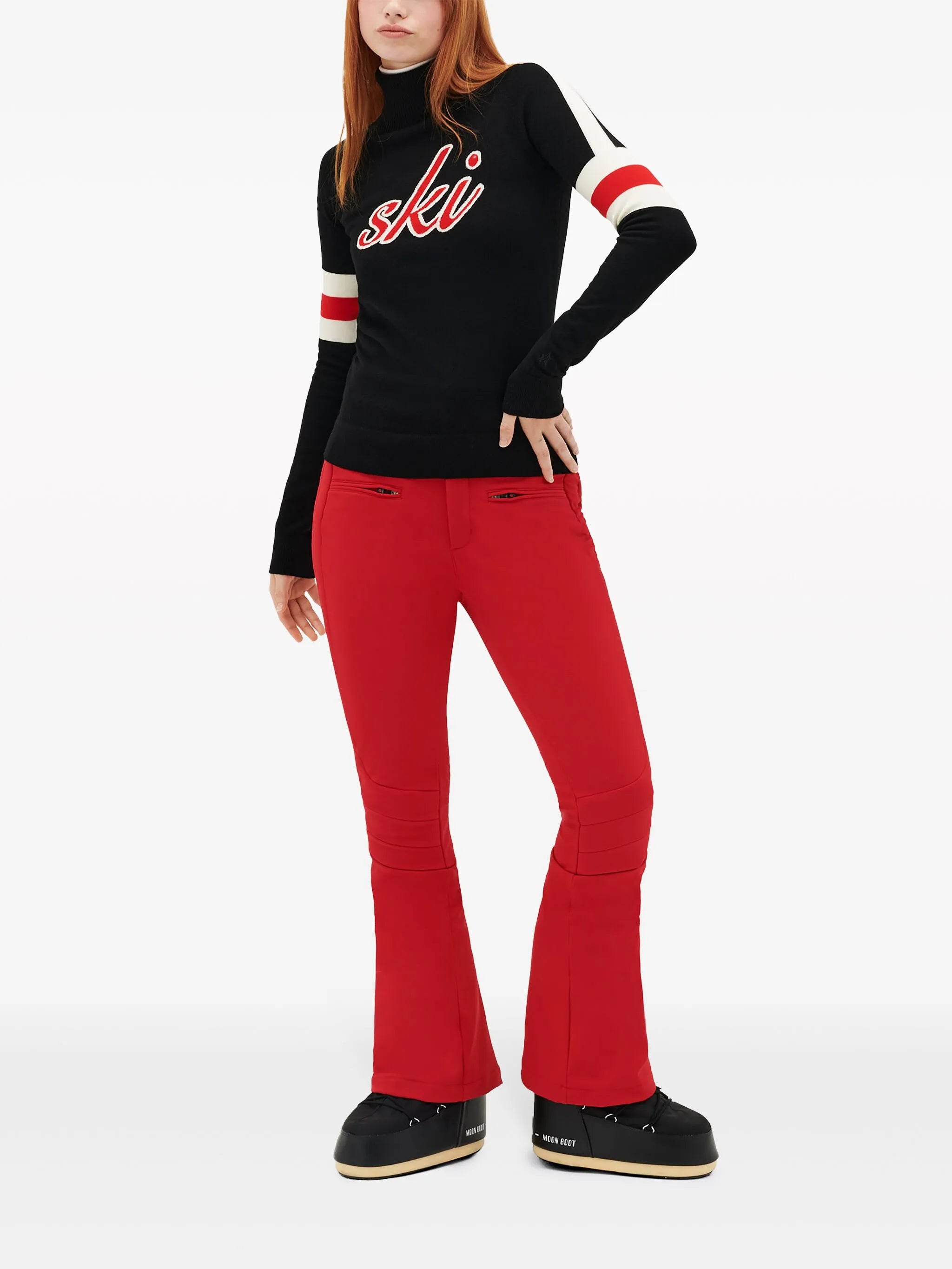 Aurora high-rise flared trousers