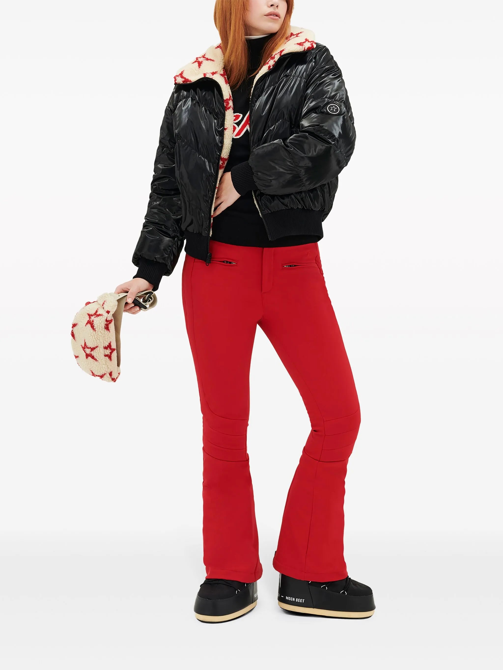 Aurora high-rise flared trousers
