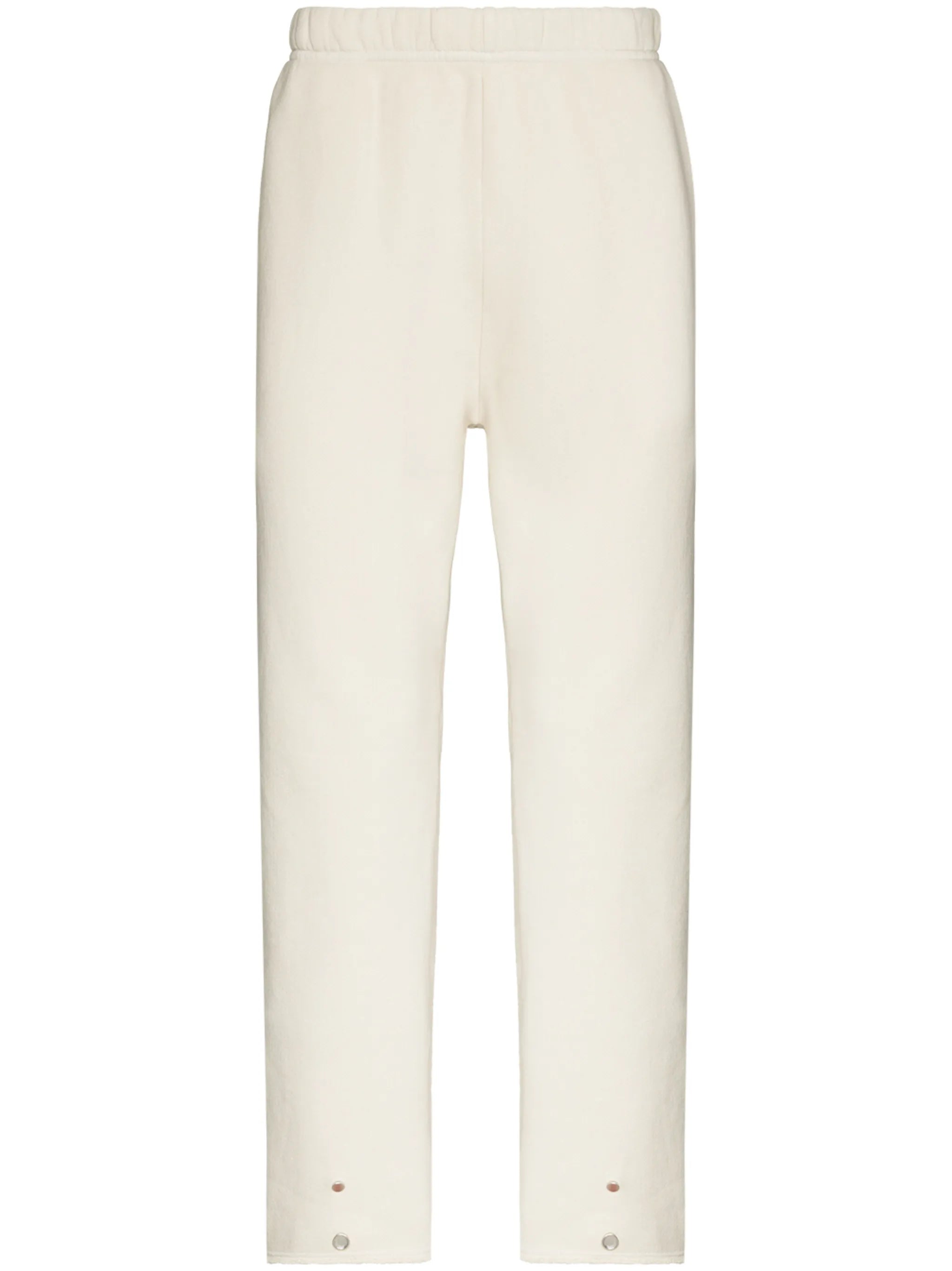 snap-button cotton track pants