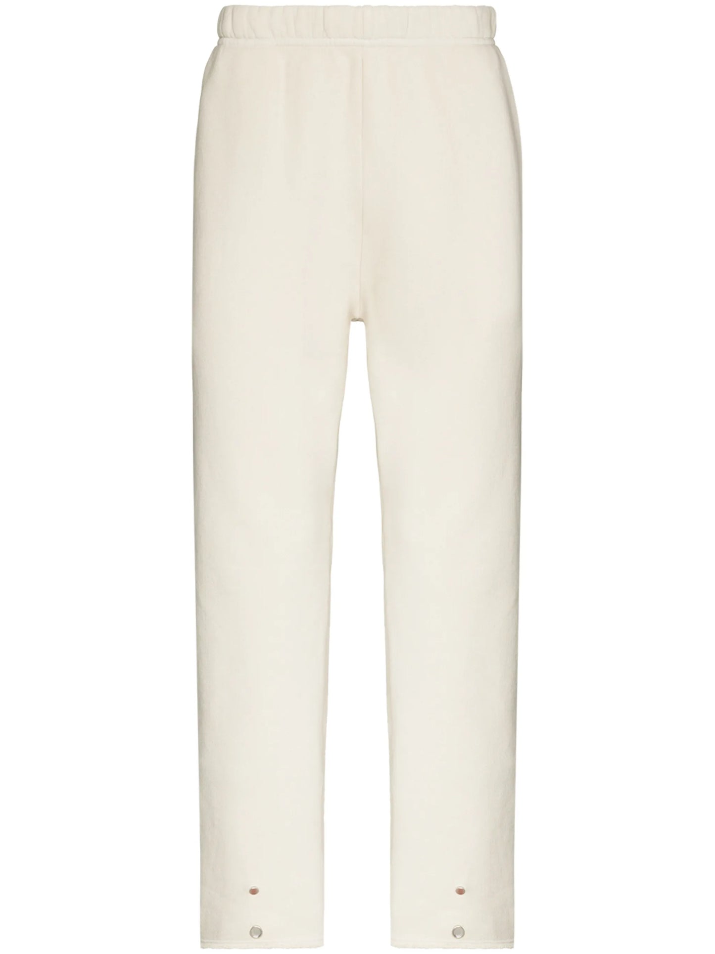 snap-button cotton track pants