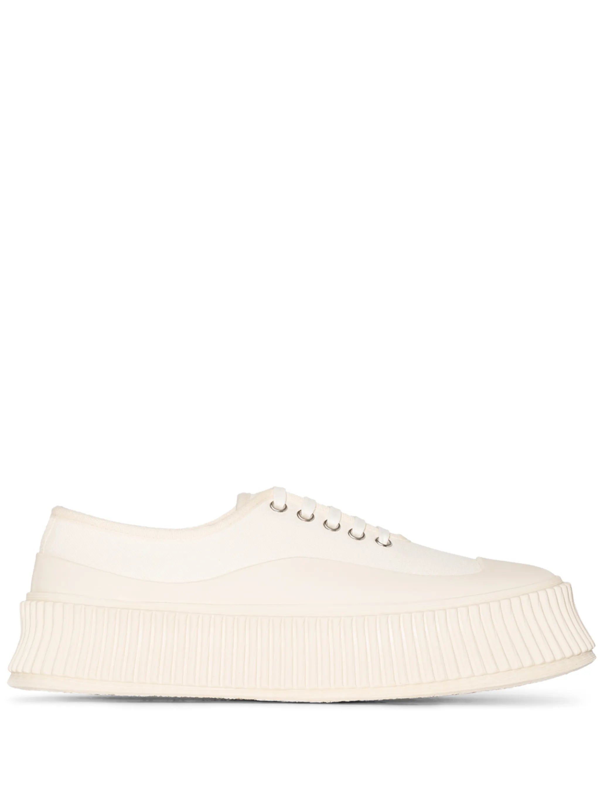 lace-up low-top sneakers