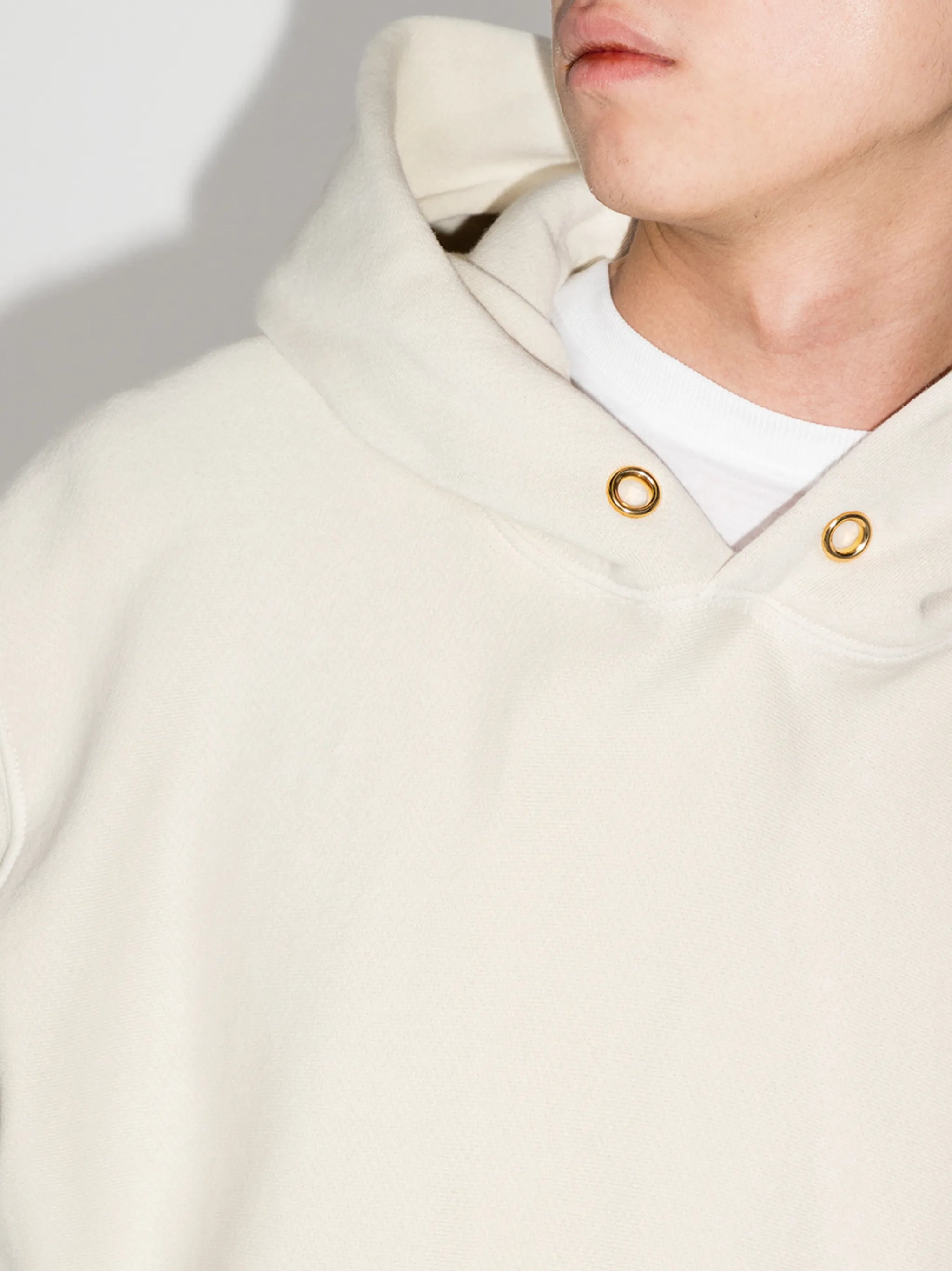 pouch-pocket cotton hoodie