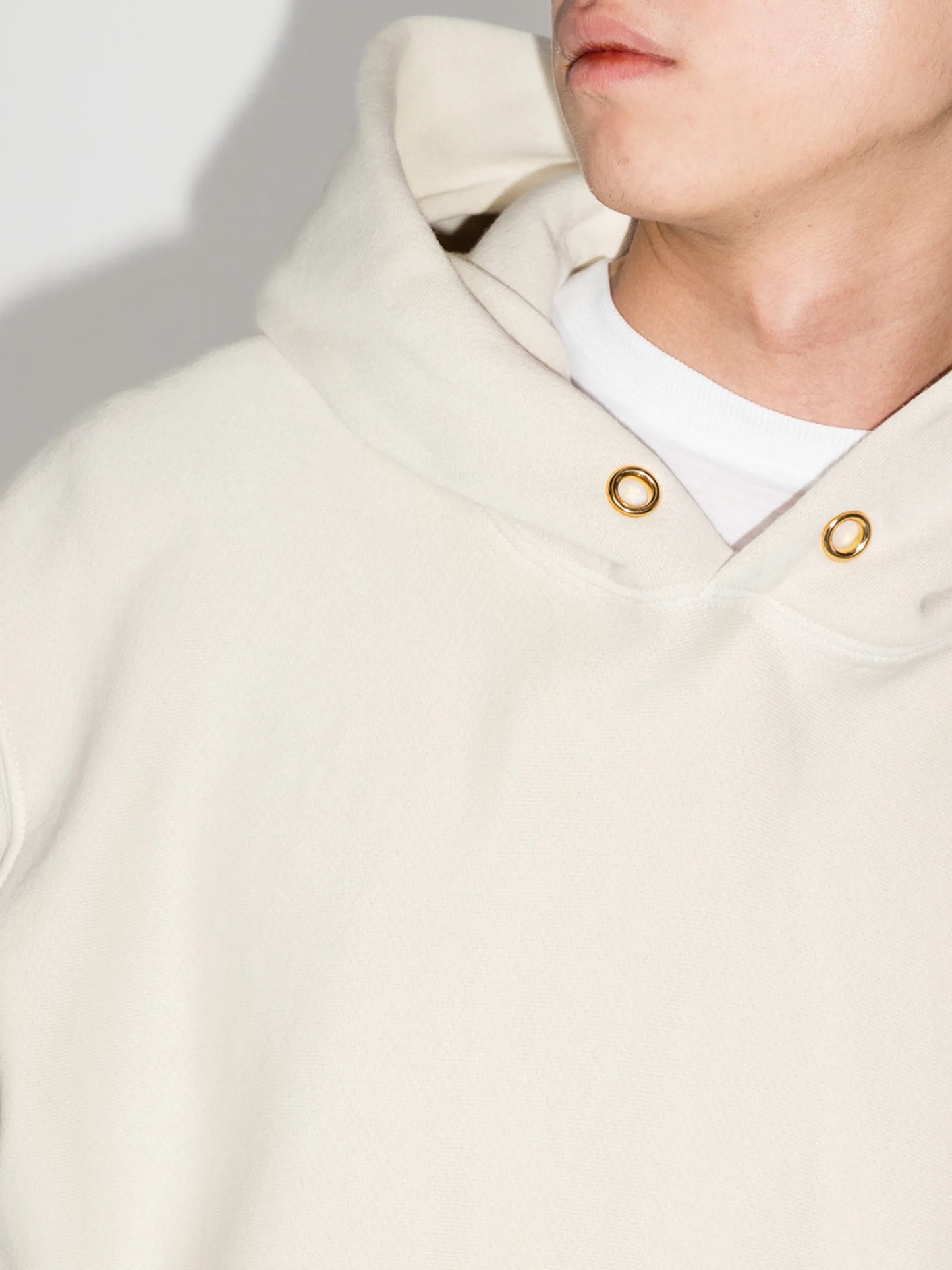 pouch-pocket cotton hoodie