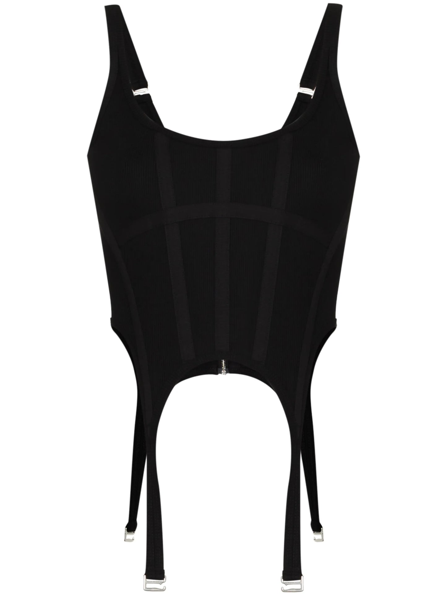 panelled corset top