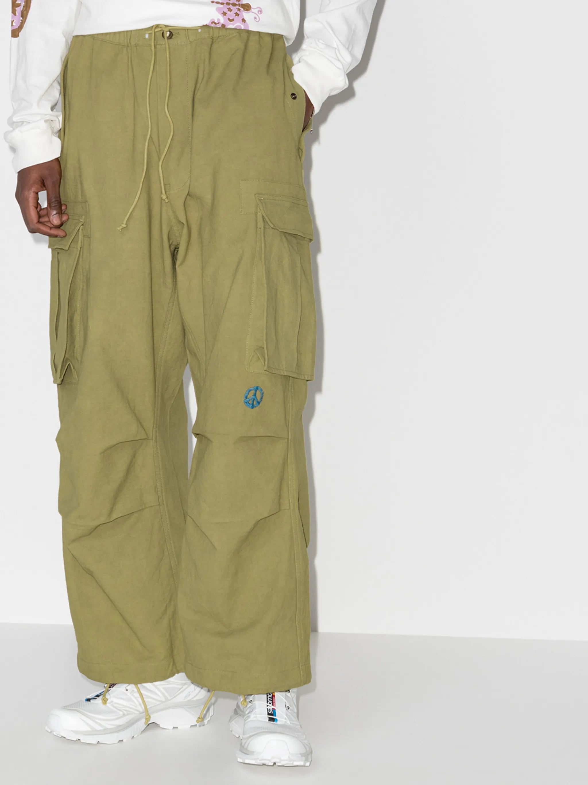 Peace loose-fit trousers