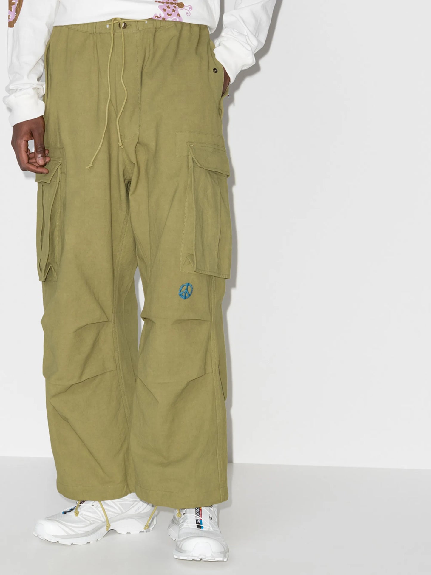 Peace loose-fit trousers