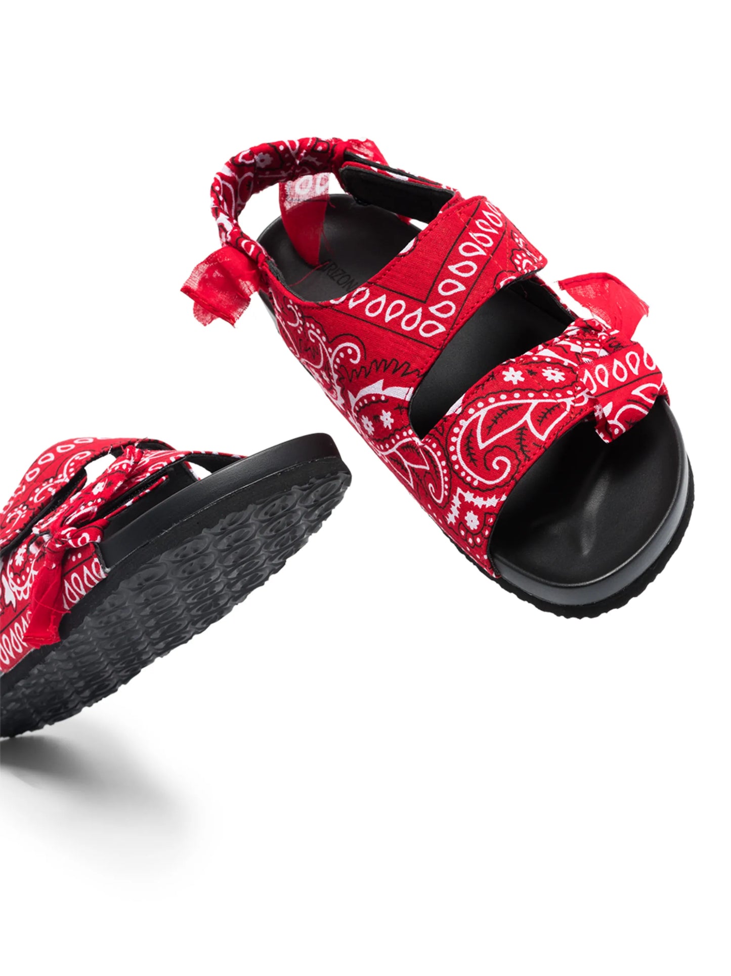 bandana-print flat sandals