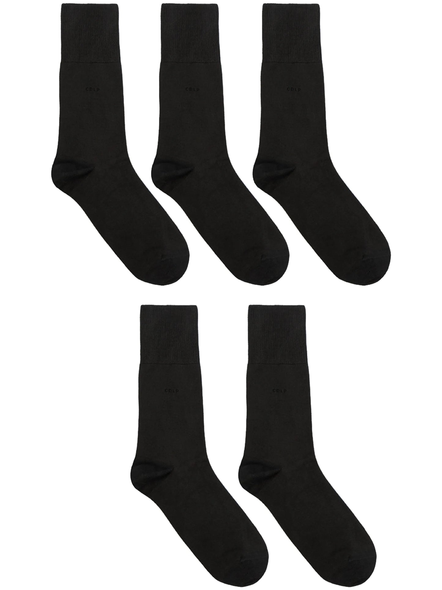ribbed-edge five-set socks