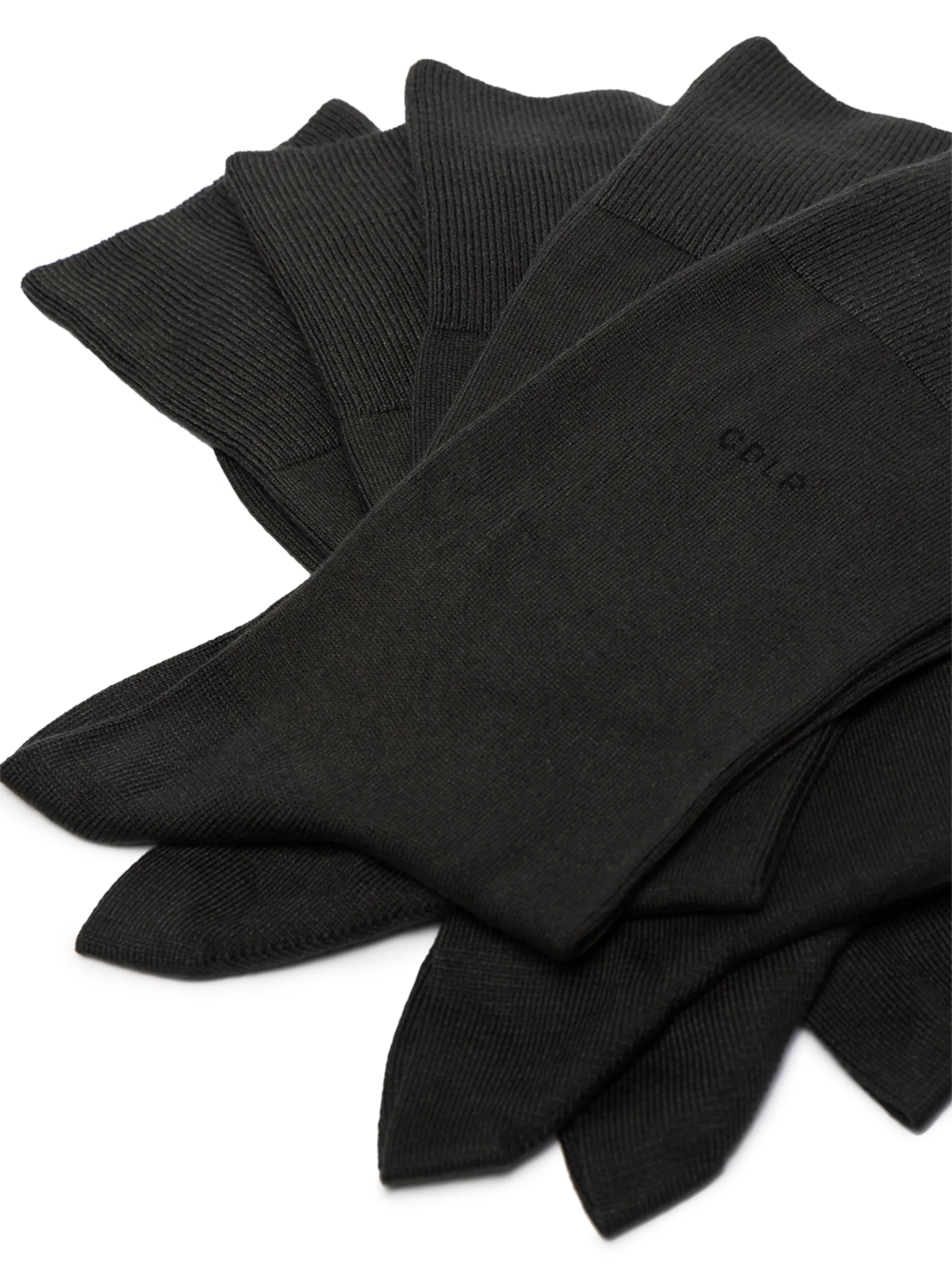 ribbed-edge five-set socks