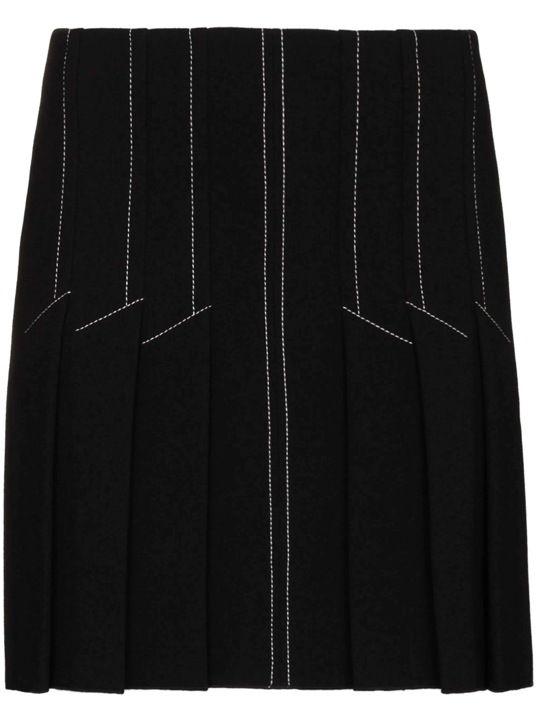 pleated mini skirt