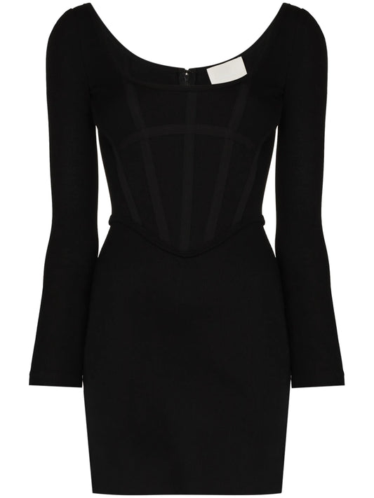 boned mini dress