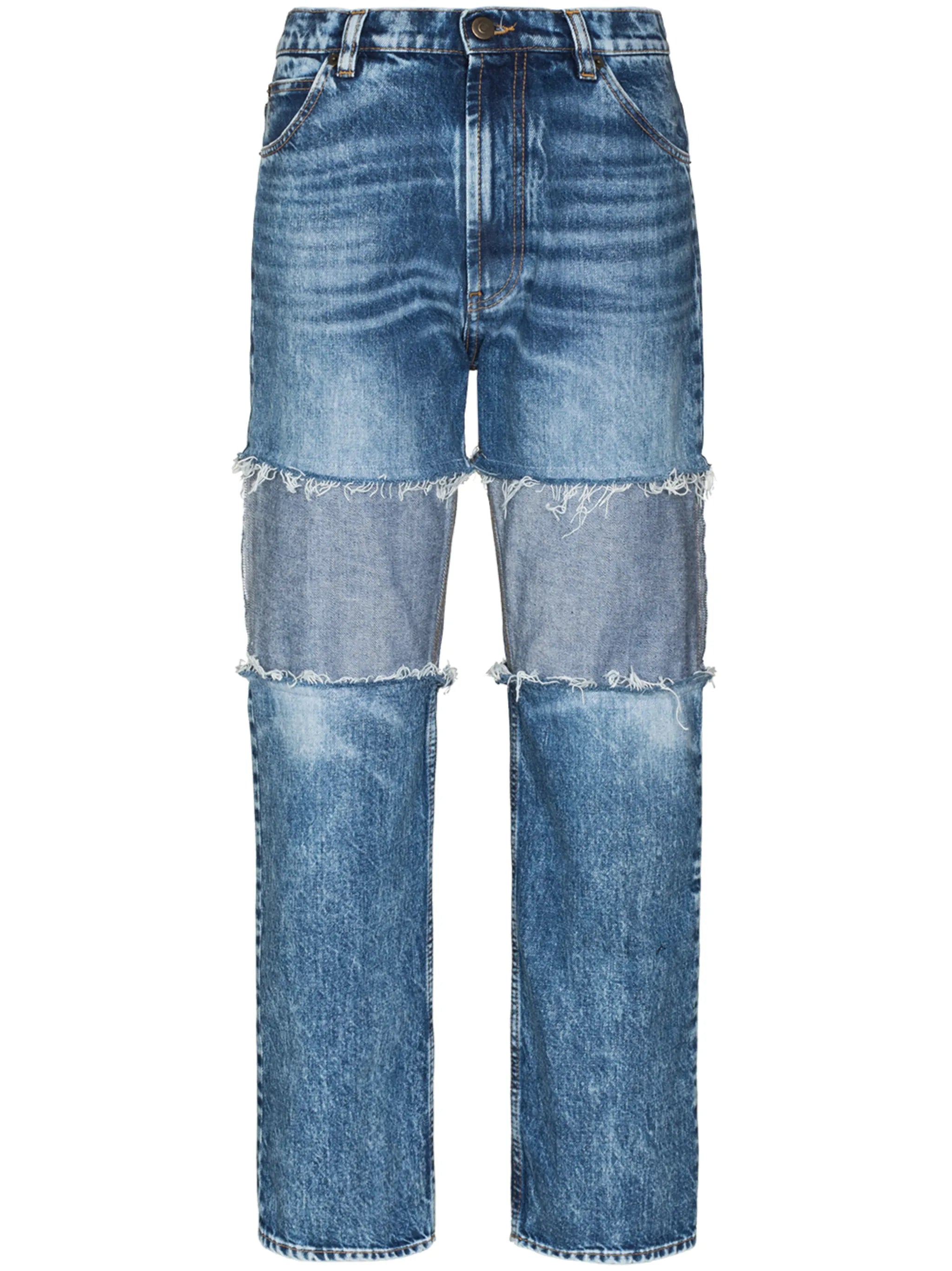 reverse-panel high-rise boyfriend jeans