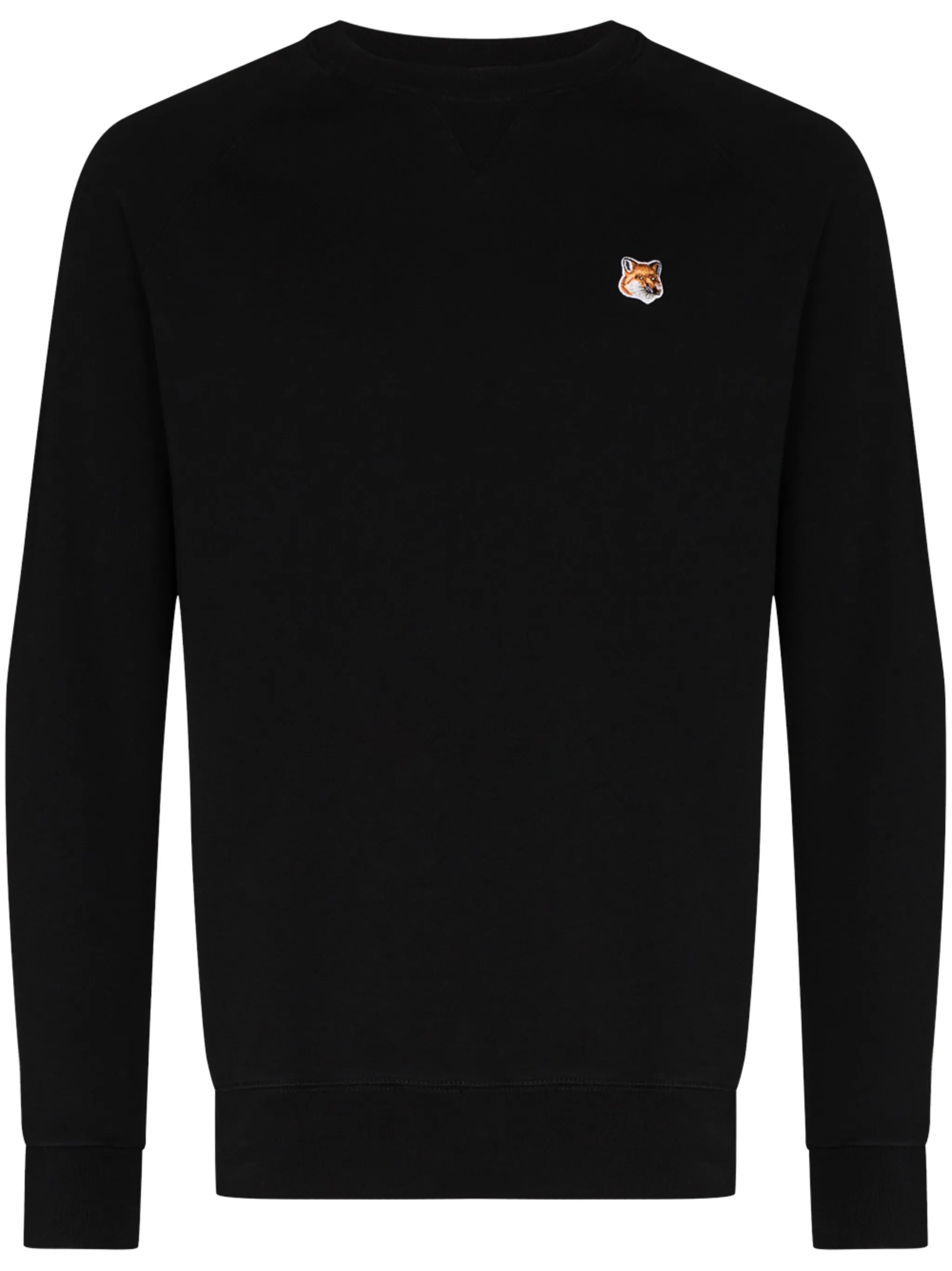 fox-patch cotton sweatshirt
