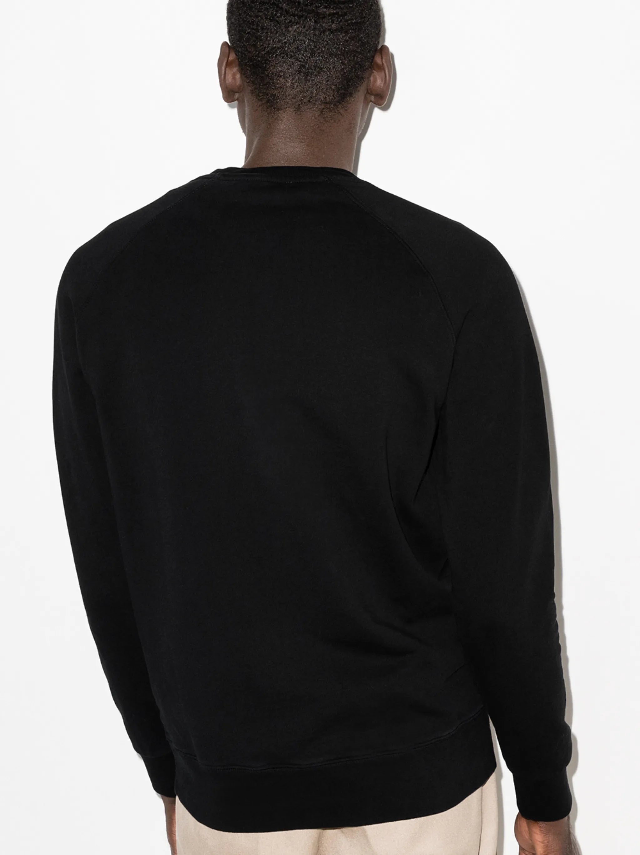 fox-patch cotton sweatshirt