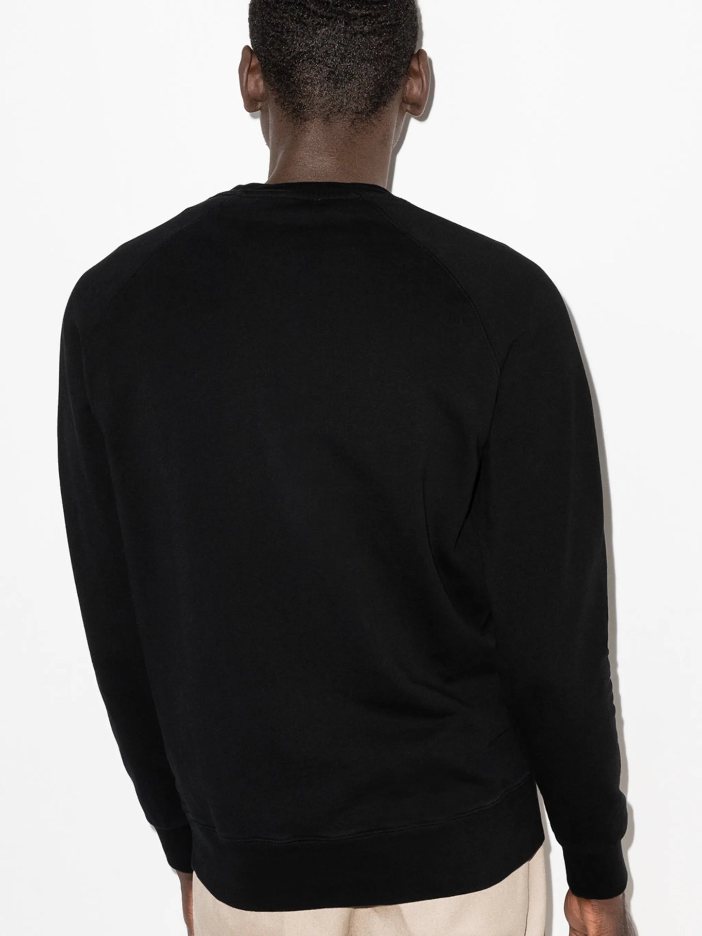 fox-patch cotton sweatshirt