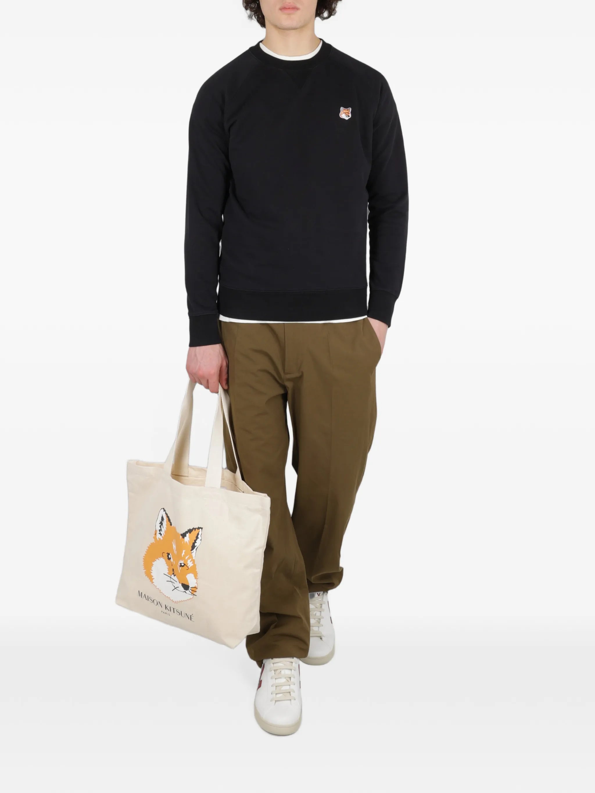 Fox Head patch sweatshirt