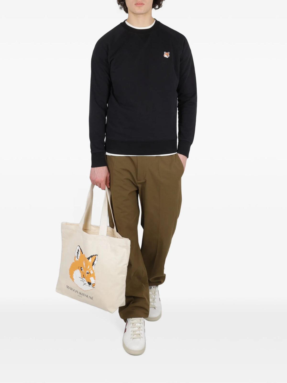 Fox Head patch sweatshirt