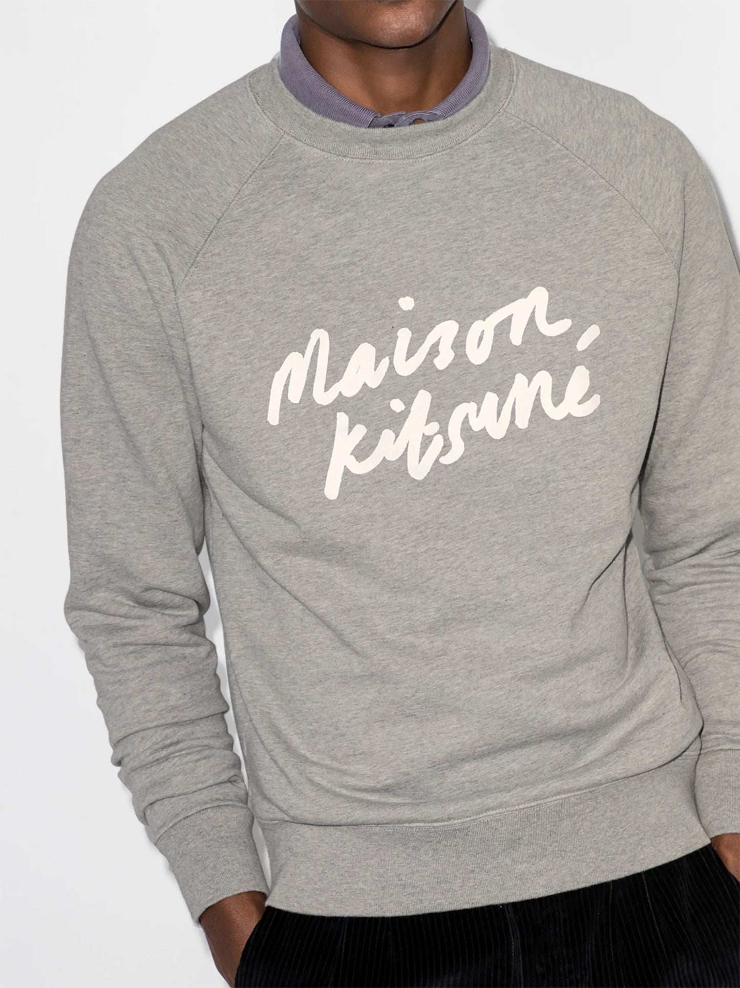 logo print cotton sweatshirt