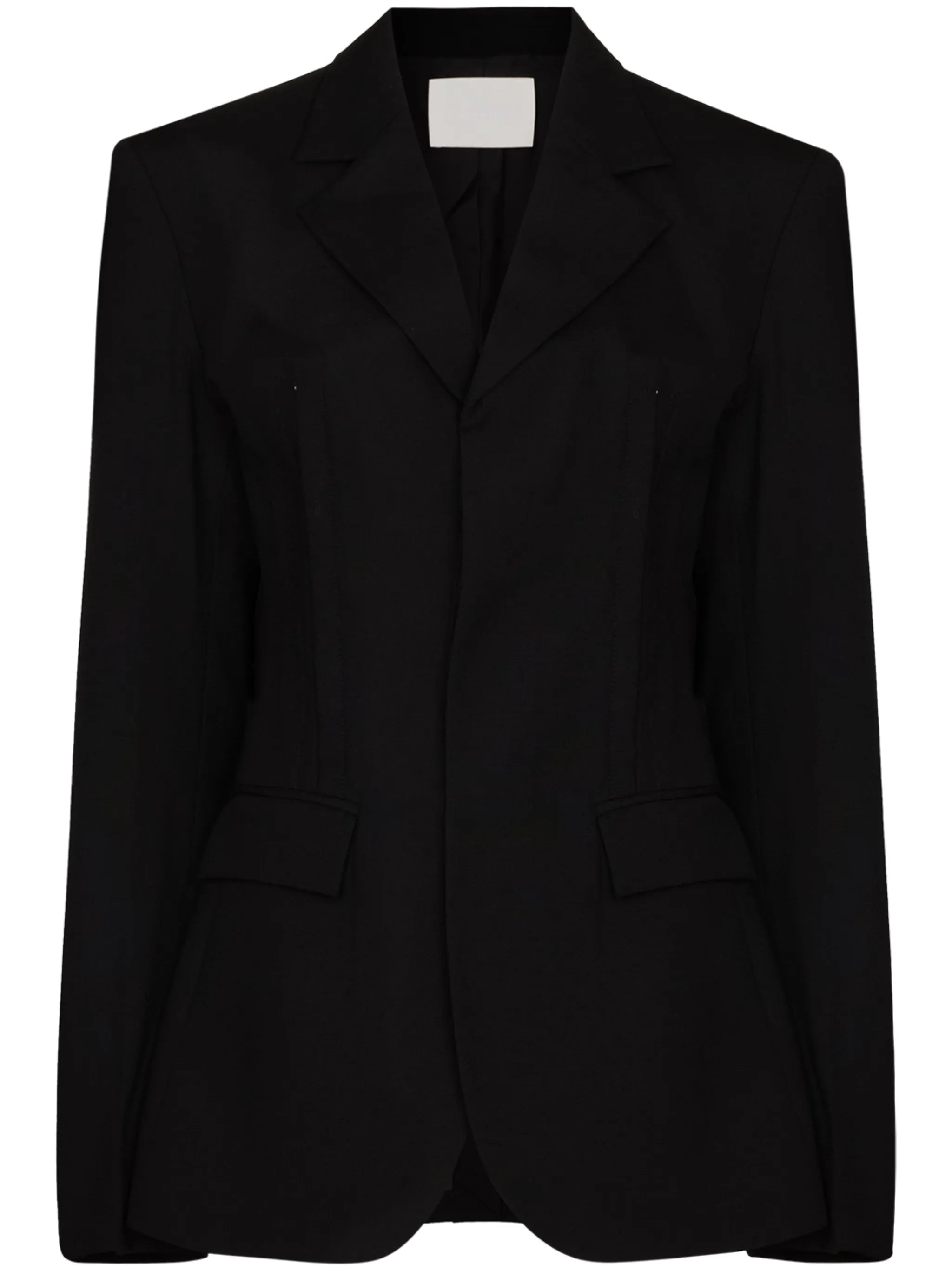 single-breasted wool blazer