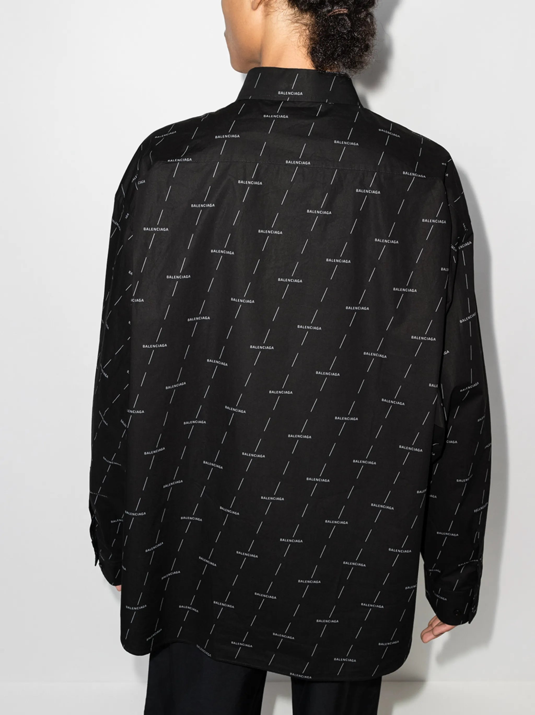 logo-print oversized shirt